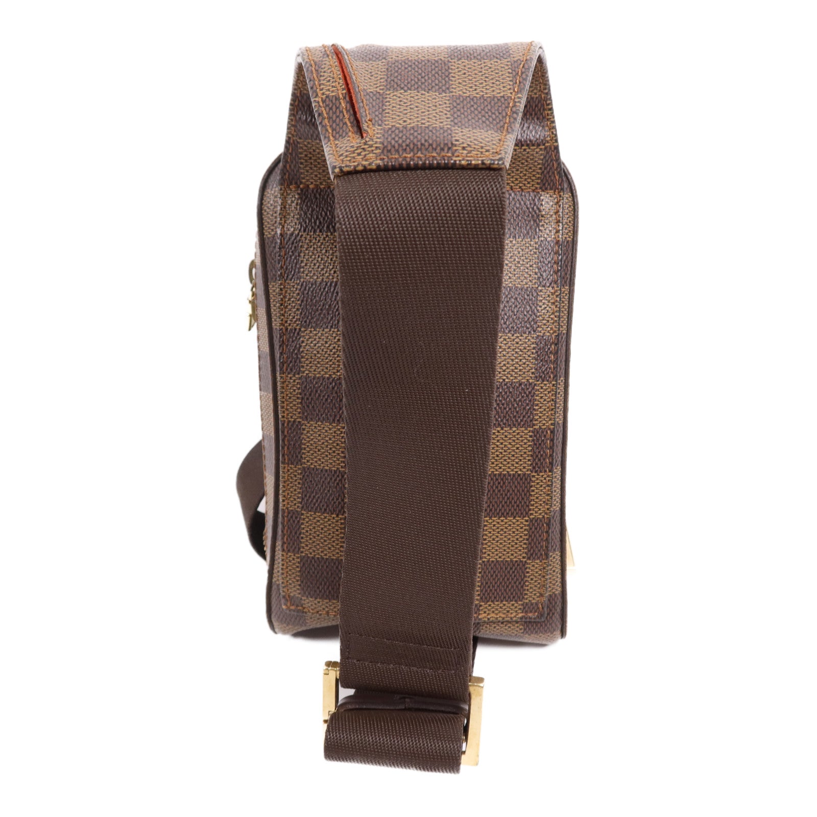 LOUIS VUITTON Damier Ebene Geronimos金扣腰包