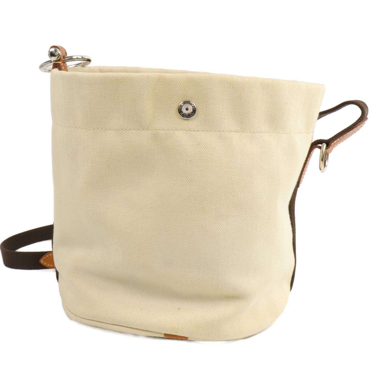 HERMES 聚酯纖維/棉質Sac De Pangsage Bucket肩背袋