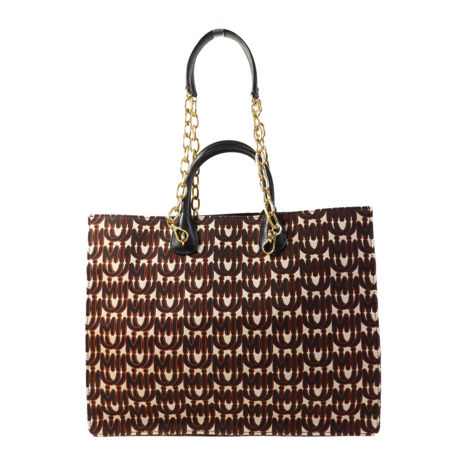 Miu Miu 帆布2 Way Shoulder Bag金扣手挽肩背兩用袋