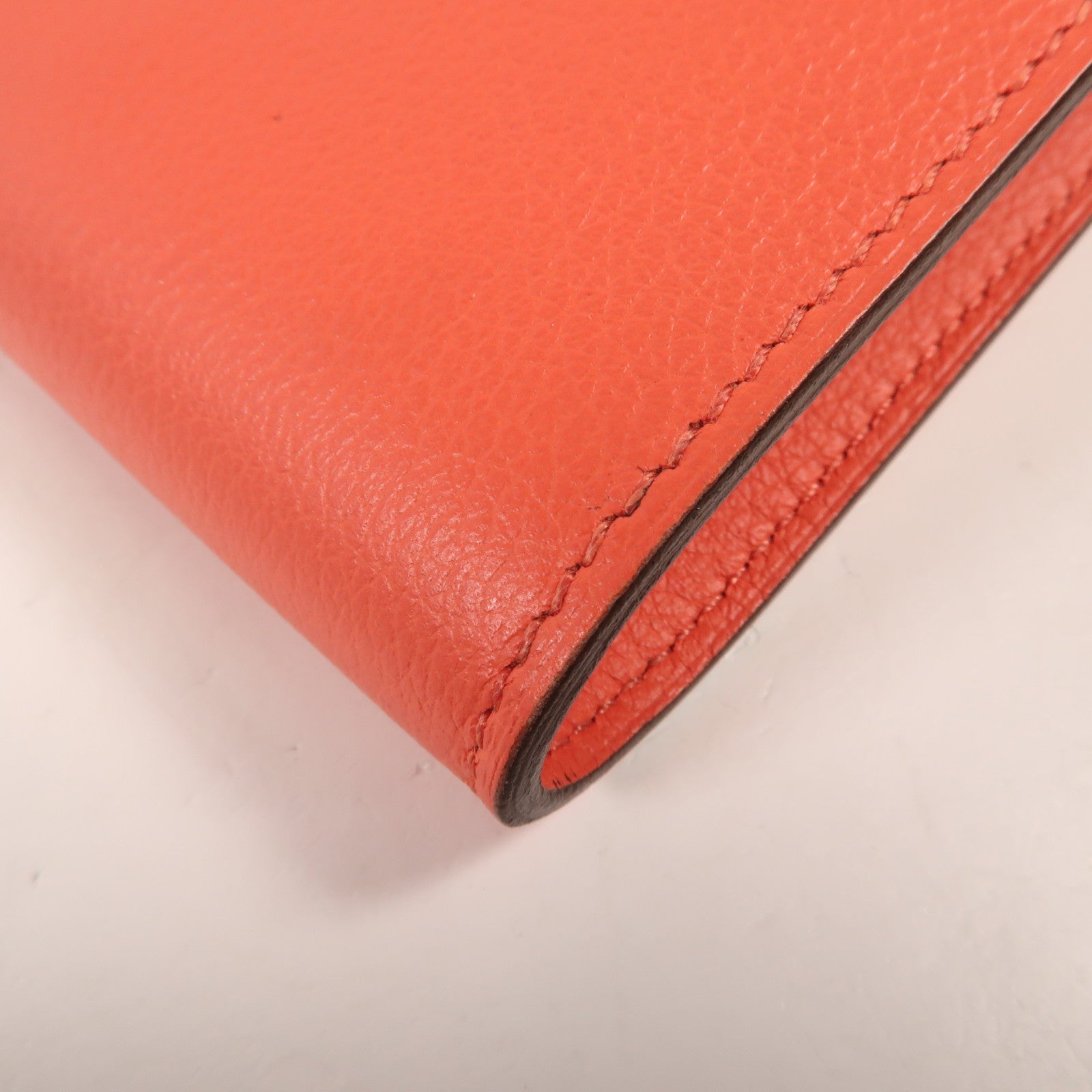 HERMES Clemence皮革Kelly To Go銀扣肩背袋Rose Lipstick