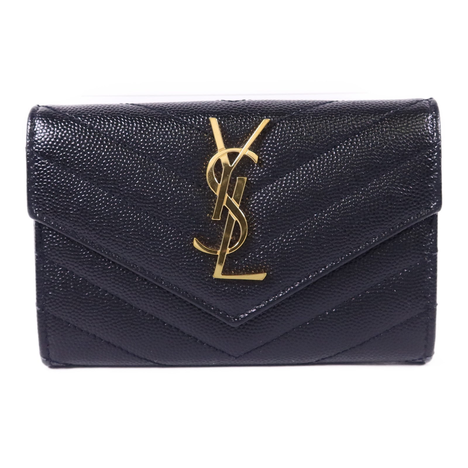 SAINT LAURENT 牛皮皮革Card Case金扣卡片套