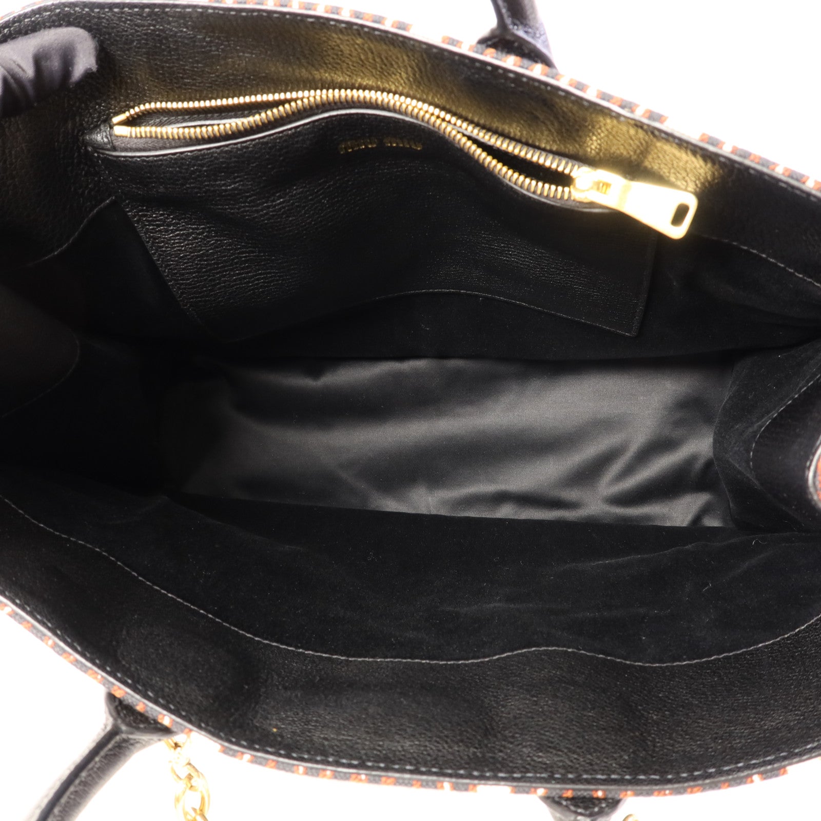 Miu Miu 帆布2 Way Shoulder Bag金扣手挽肩背兩用袋