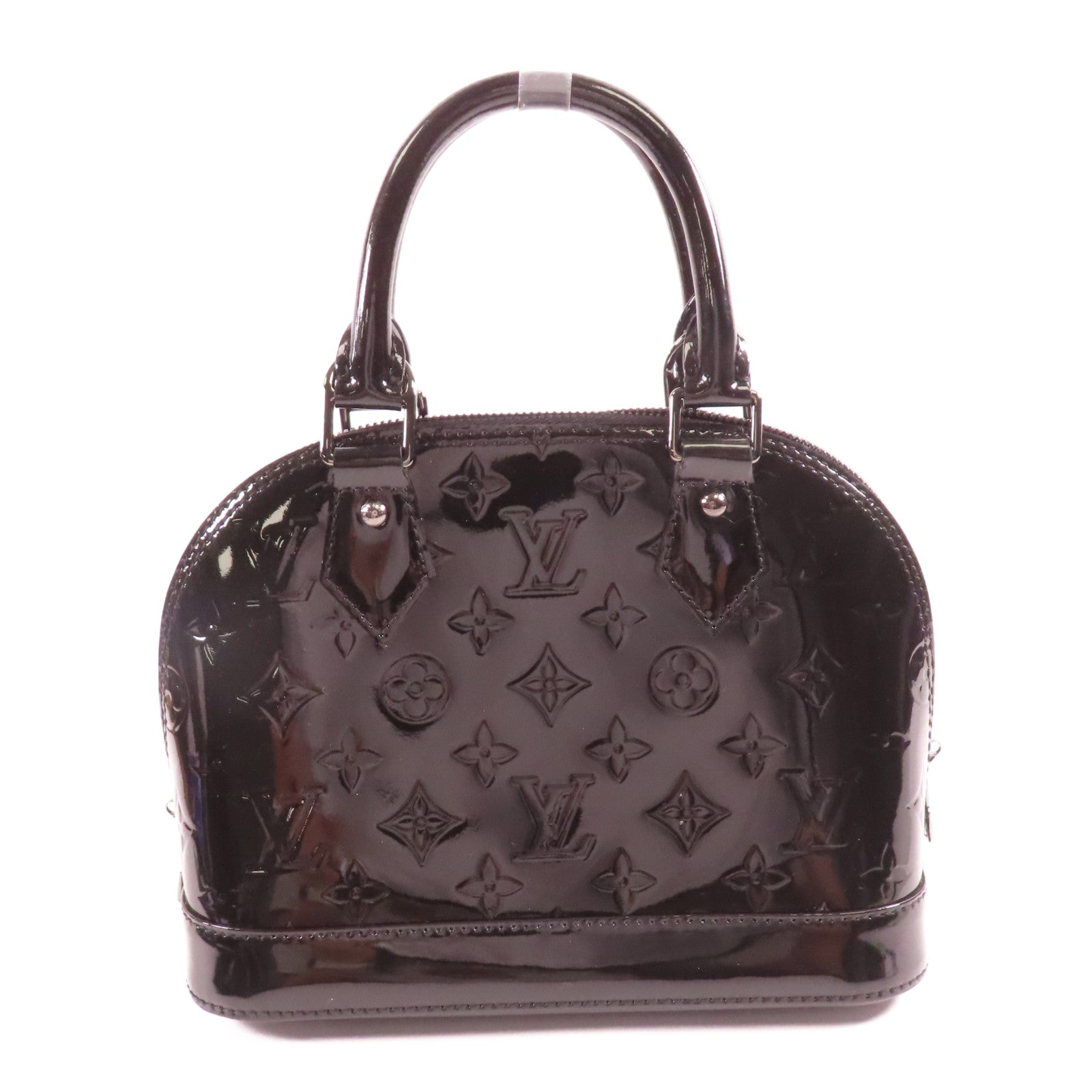 LOUIS VUITTON LV SHW Alma BB 2Way Shoulder Hand Bag Monogram Vernis M91448 Black