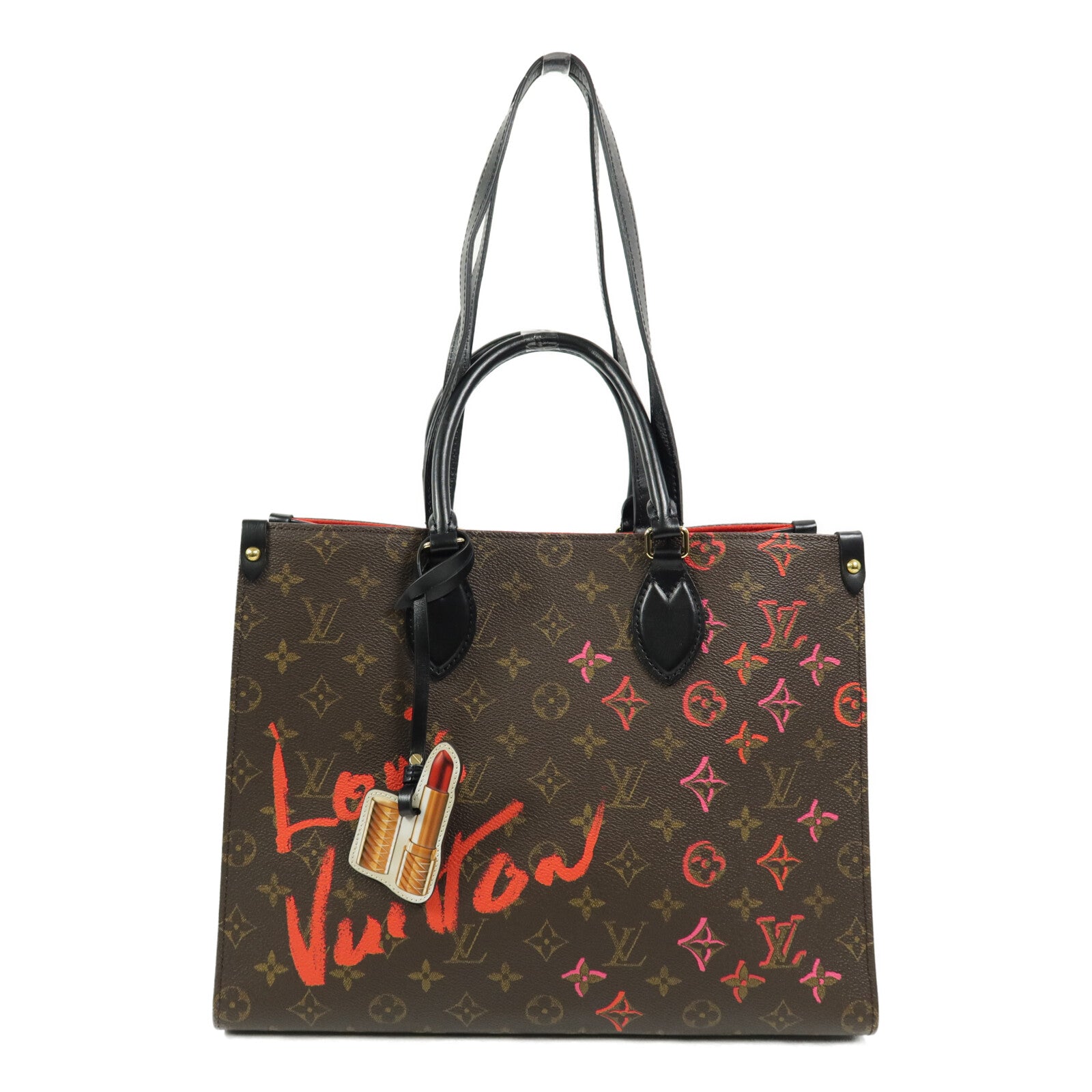 LOUIS VUITTON Monogram OnTheGo MM ""Fall in Love""手挽肩背兩用袋