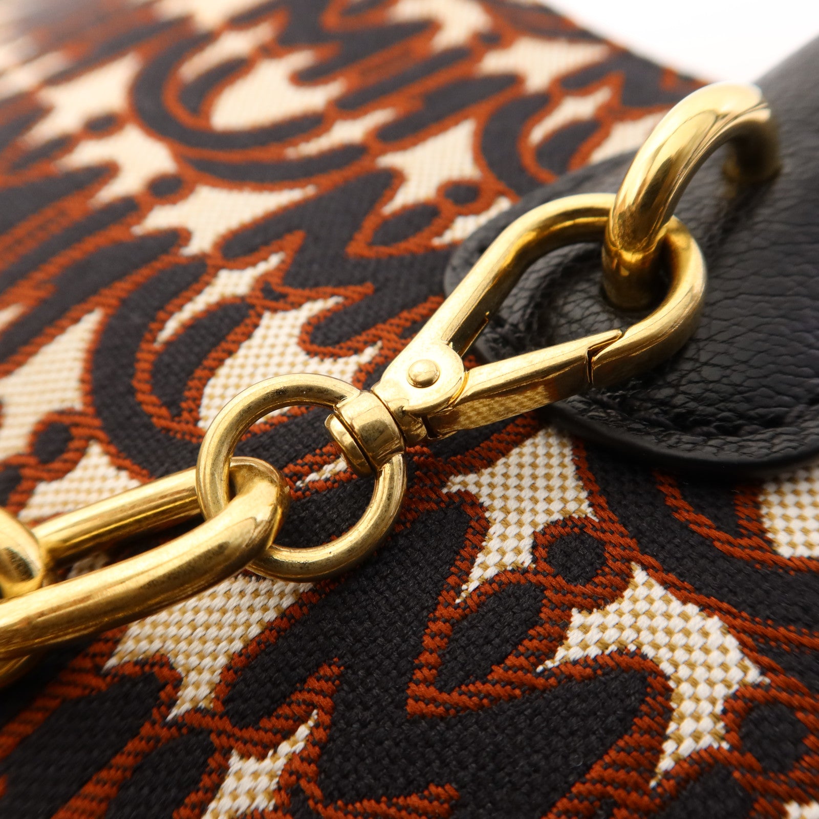 Miu Miu 帆布2 Way Shoulder Bag金扣手挽肩背兩用袋