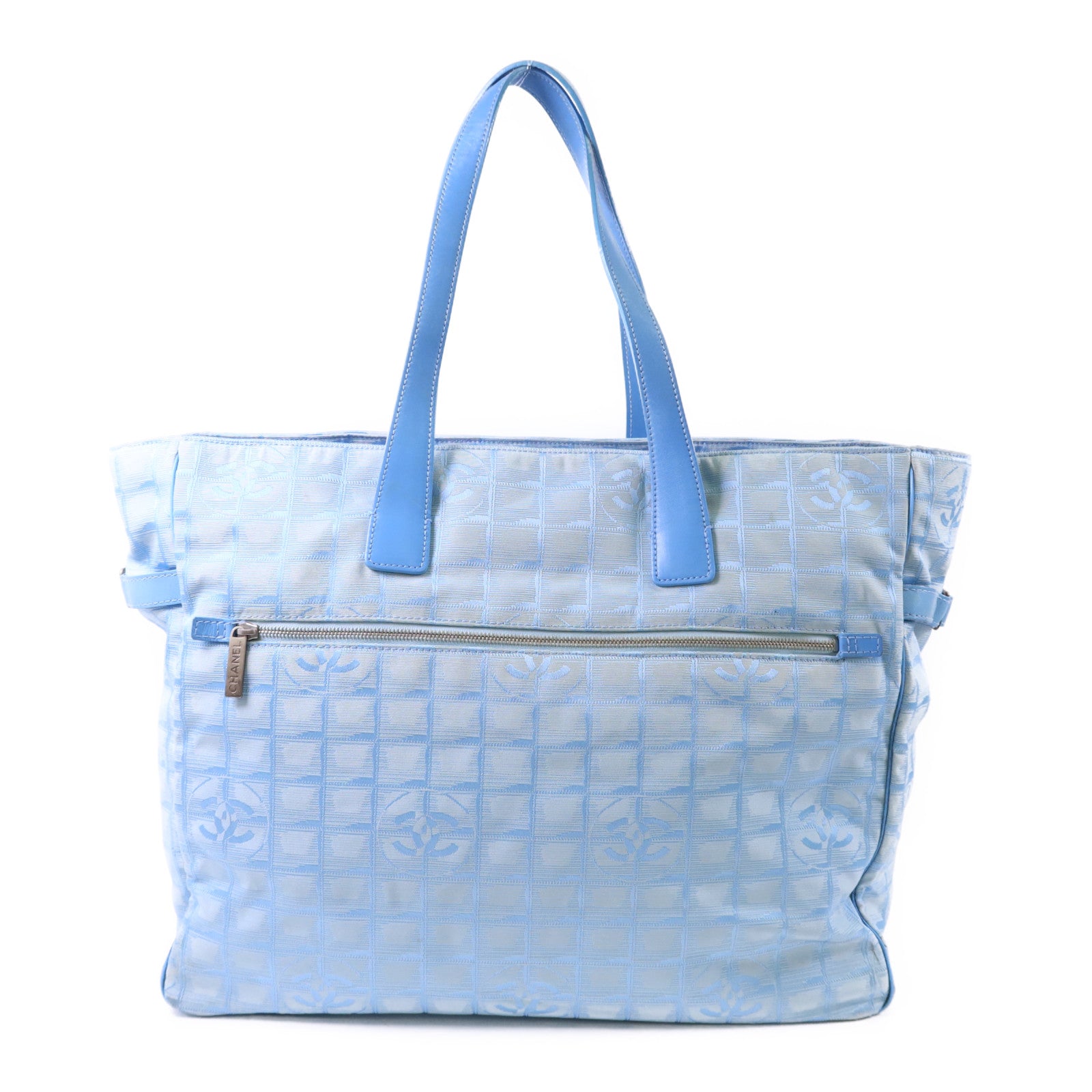 CHANEL 【激減優惠】尼龍Travel Line Tote Bag銀扣手挽袋