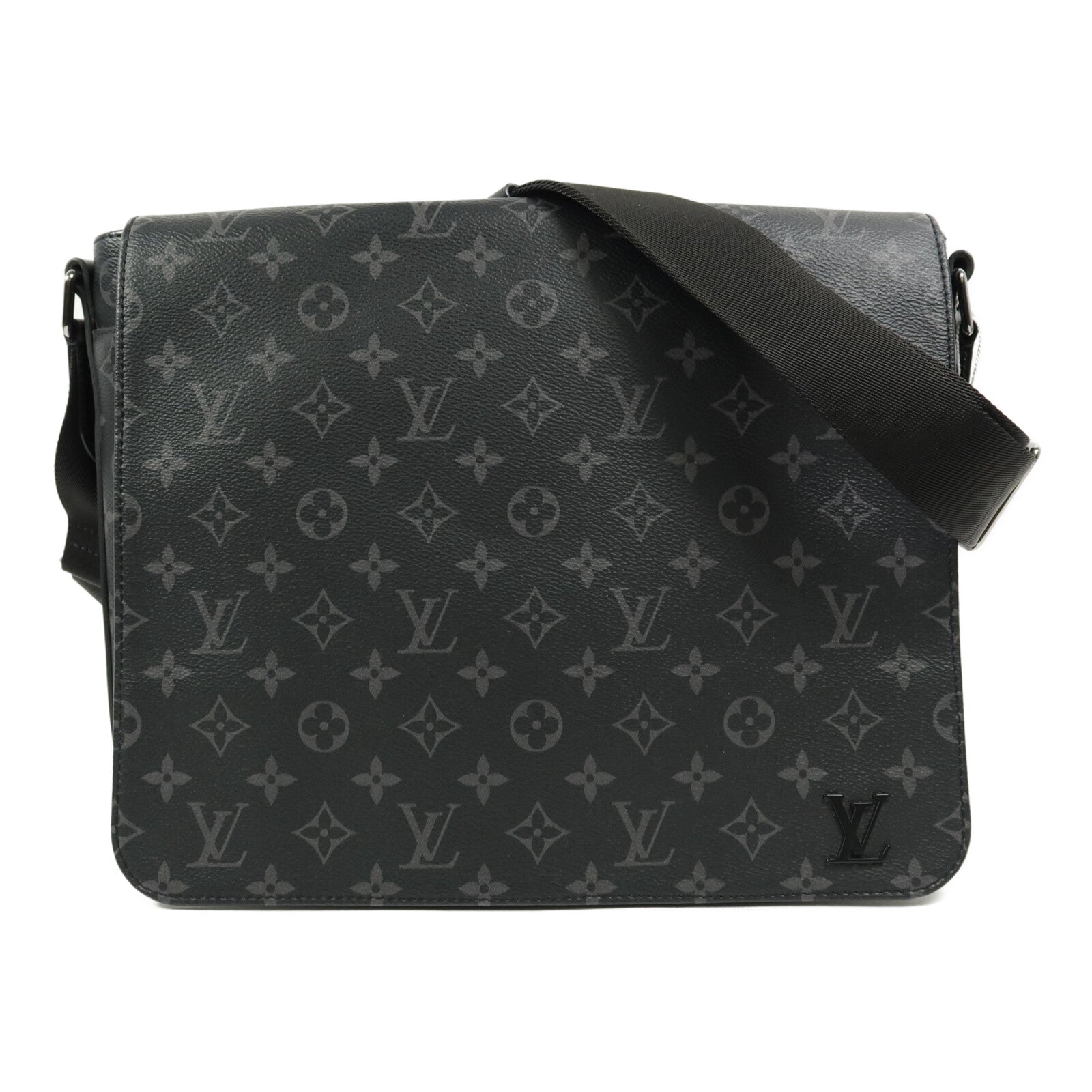 LOUIS VUITTON Monogram Eclipse District MM NM肩背袋