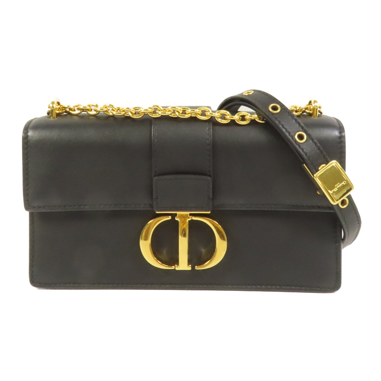 Dior 【激減優惠】牛皮皮革 30 Montaigne East-West Bag with Chain鏈帶肩背袋