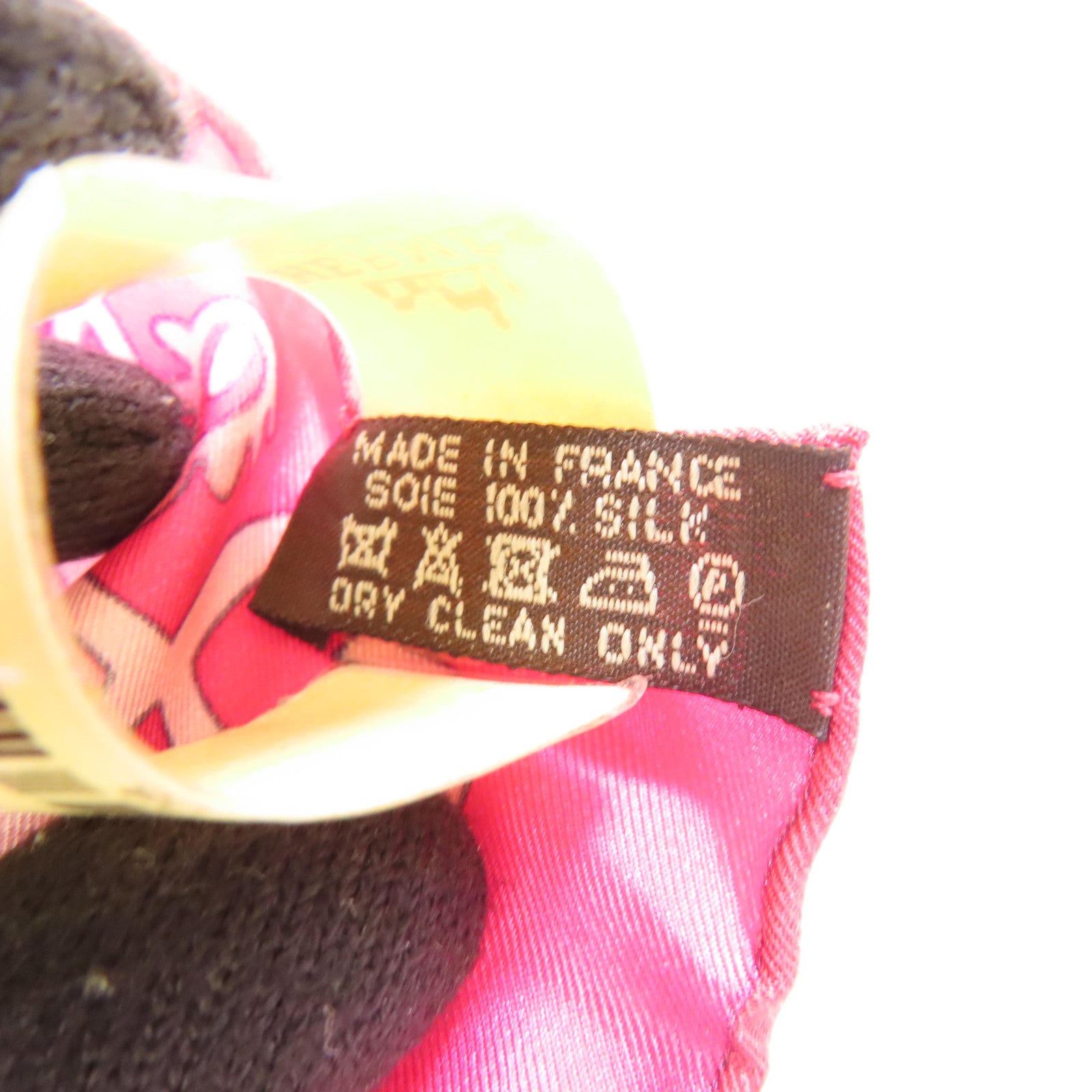 HERMES Scarf Scarves Silk Pink