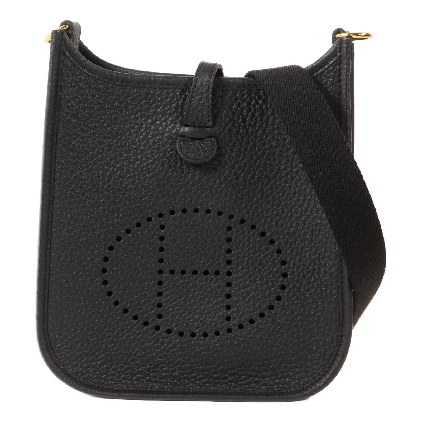 HERMES Clemence皮革Evelyne TPM肩背袋Noir
