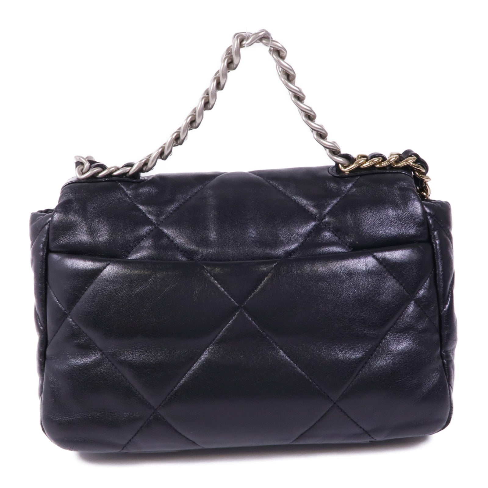 CHANEL 羊皮皮革C19 Small手挽肩背兩用袋