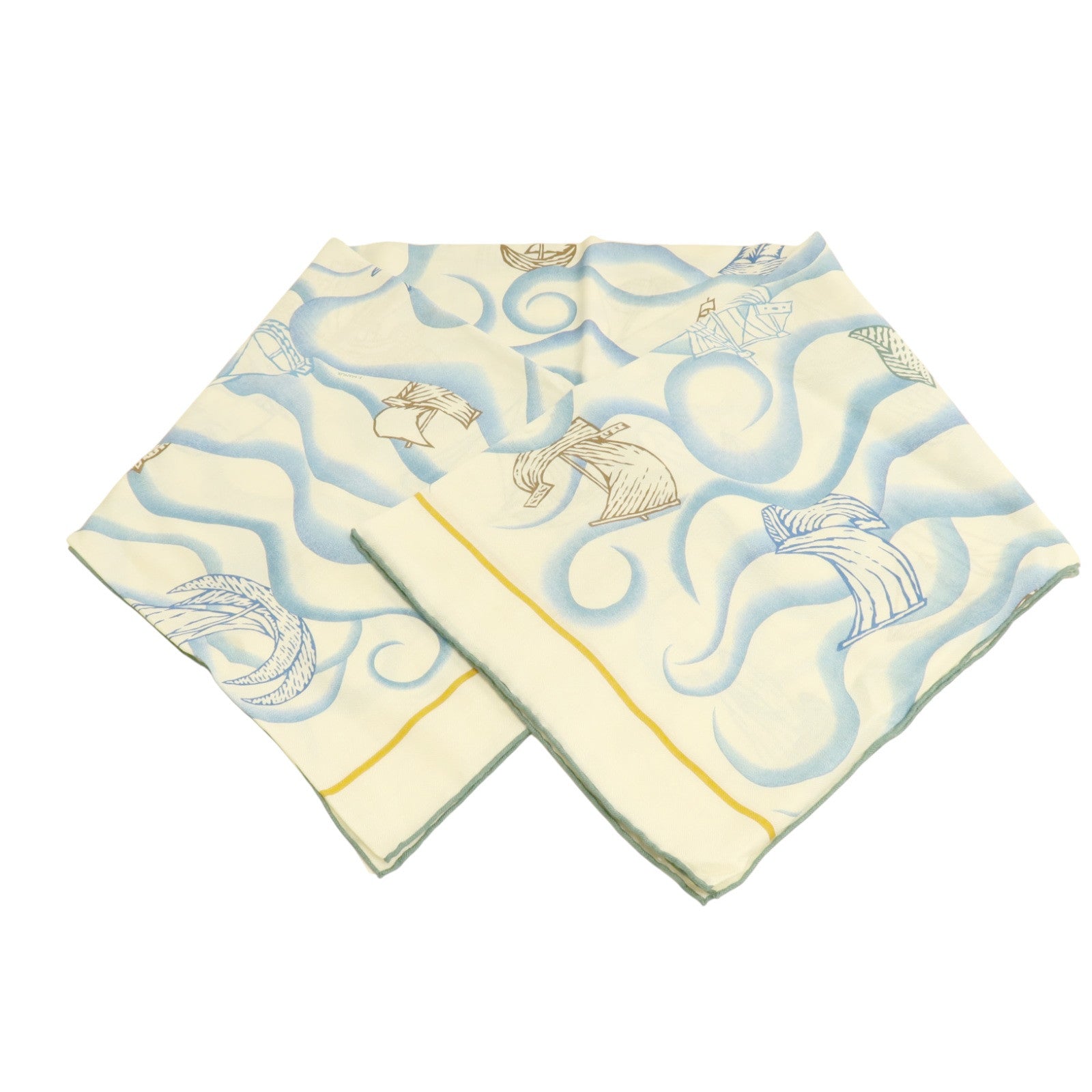 HERMES 羊絨/絲質Scarf 140x140絲巾