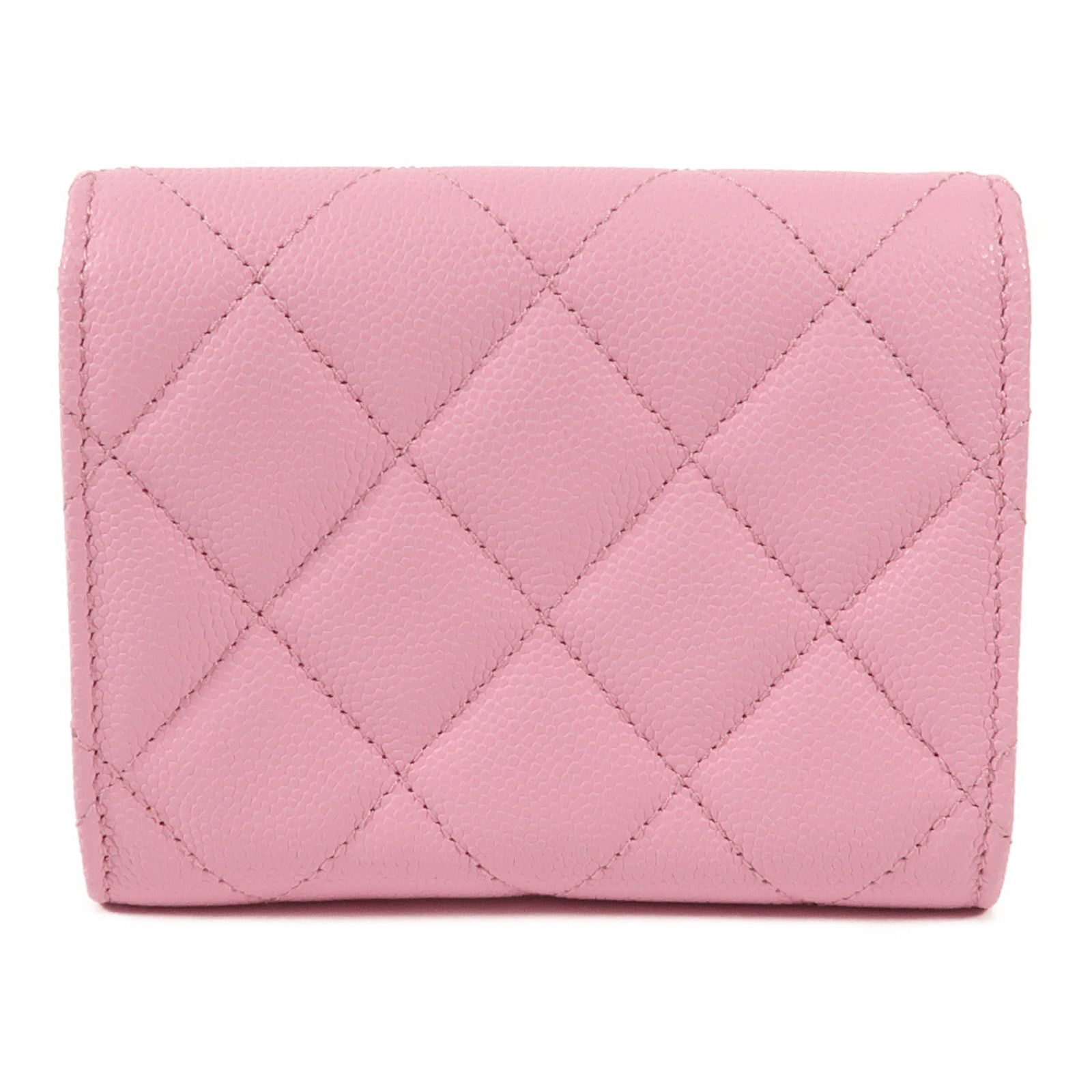 CHANEL 牛皮皮革Wallet金扣錢包