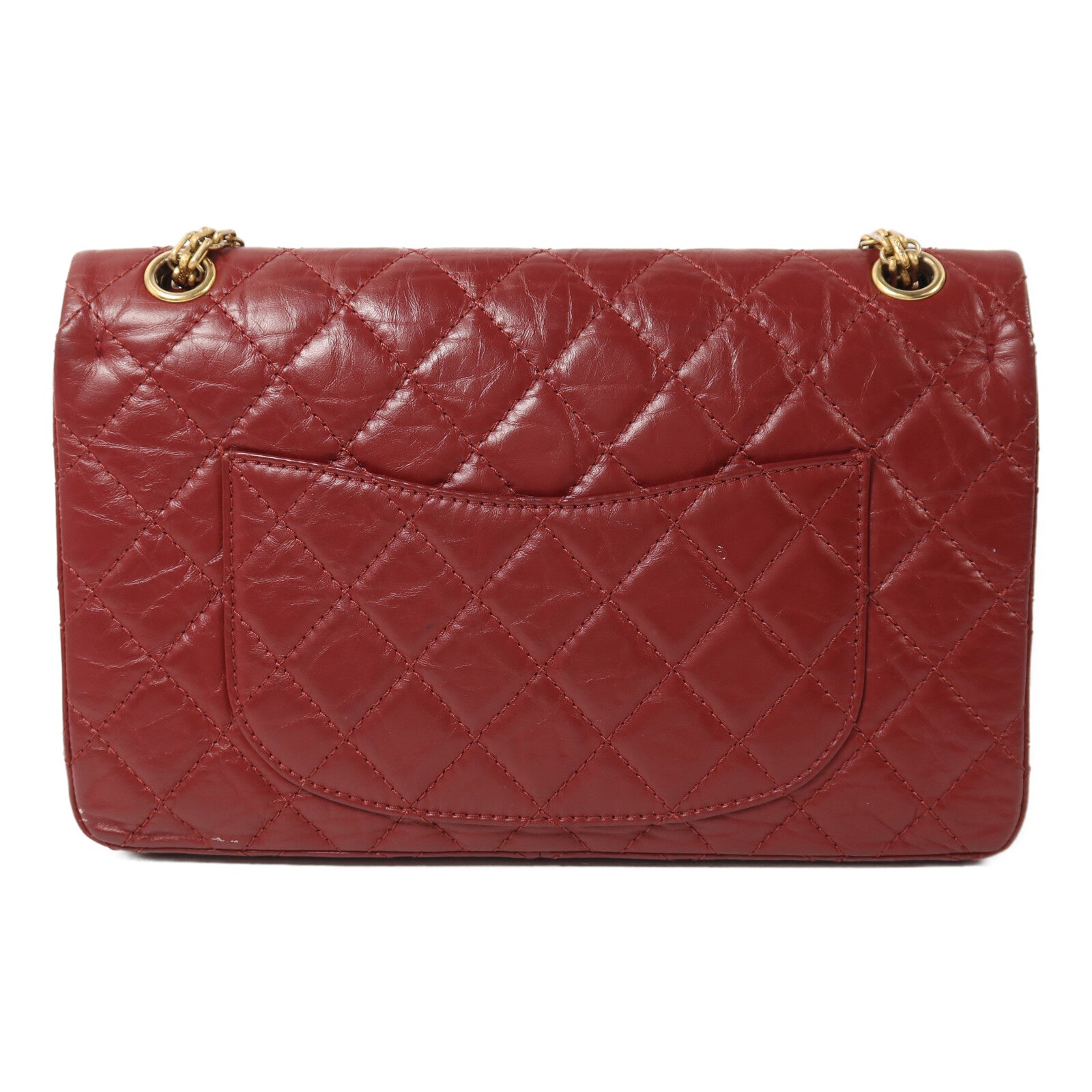 CHANEL 牛皮皮革2.55 Chain Shoulder金扣鏈帶肩背袋