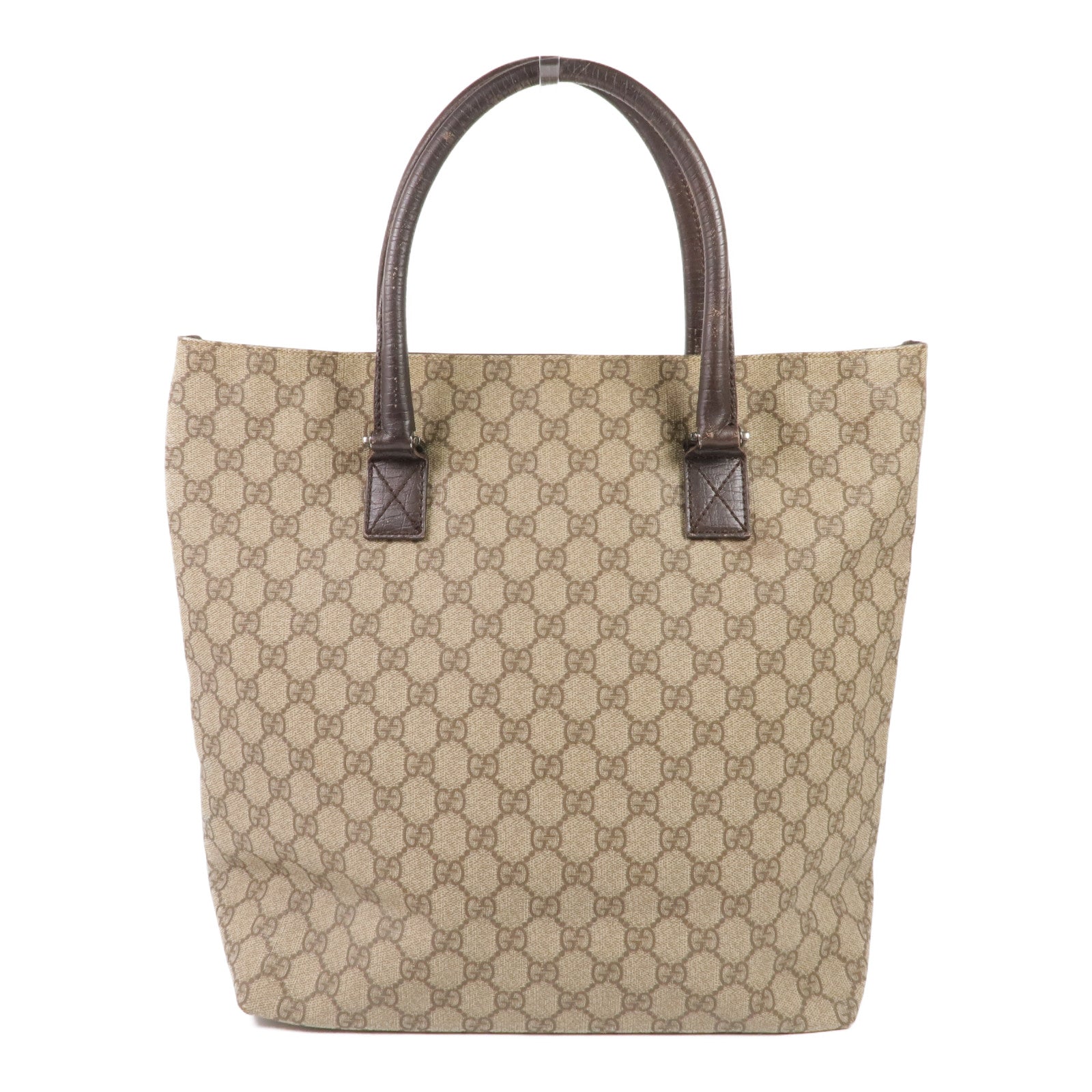 GUCCI 塗層帆布Supreme Tote Bag銀扣手挽袋