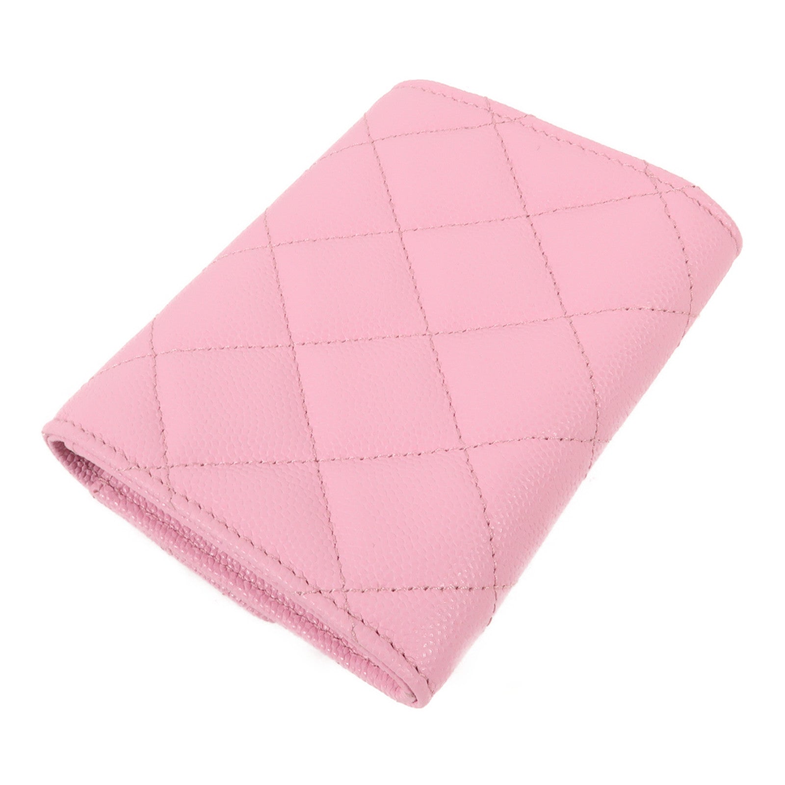 CHANEL 牛皮皮革Wallet金扣錢包