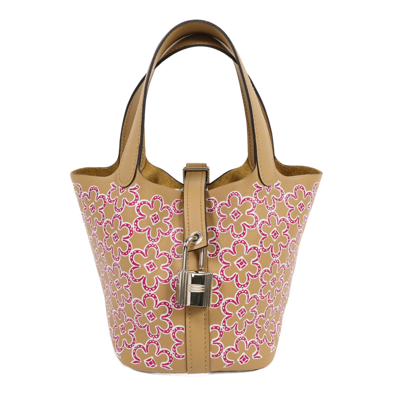 HERMES Swift皮革Picotin Micro Daisy 14手挽袋