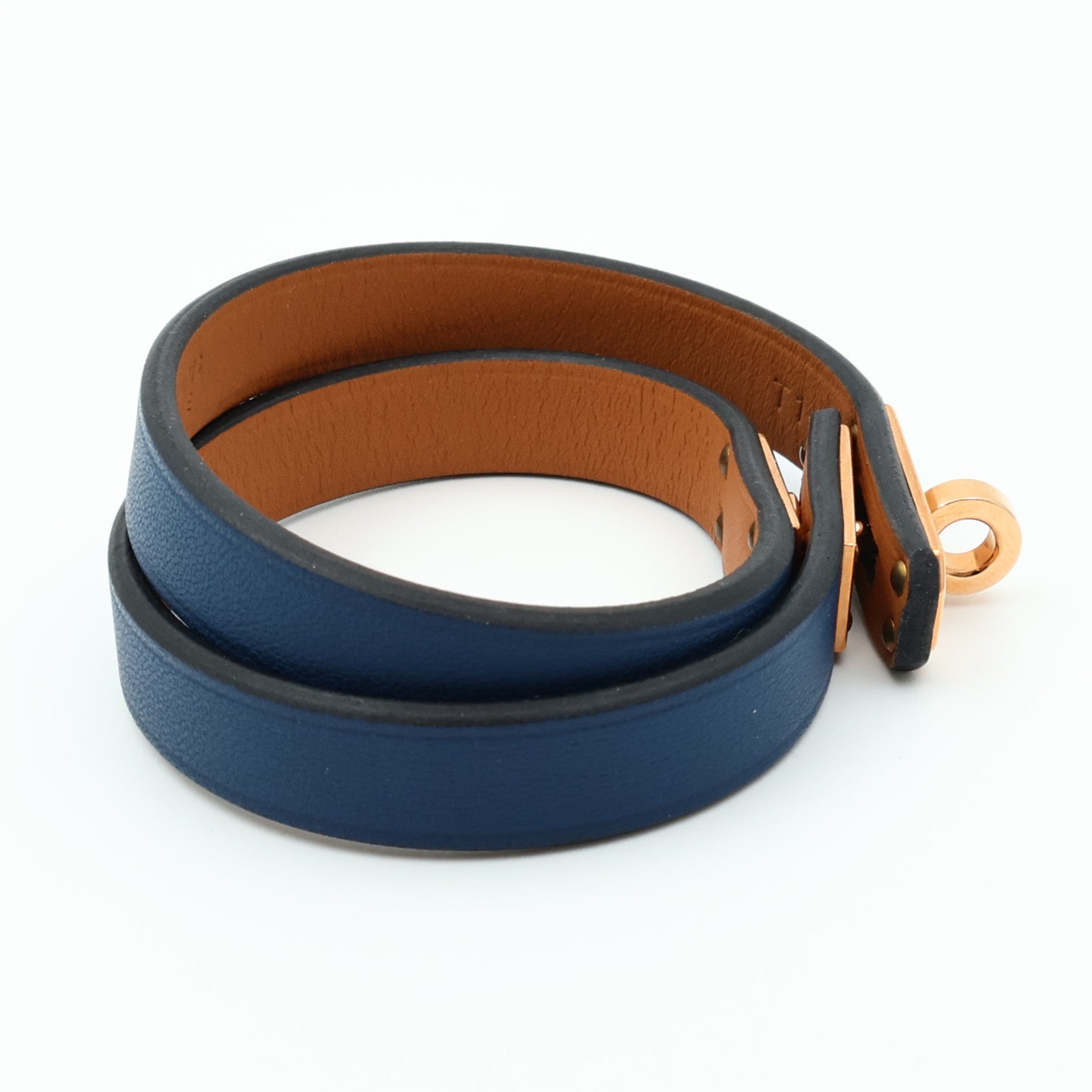 HERMES 【激減優惠】Swift皮革Mini Kelly Double Tour Bracelet金扣手鏈