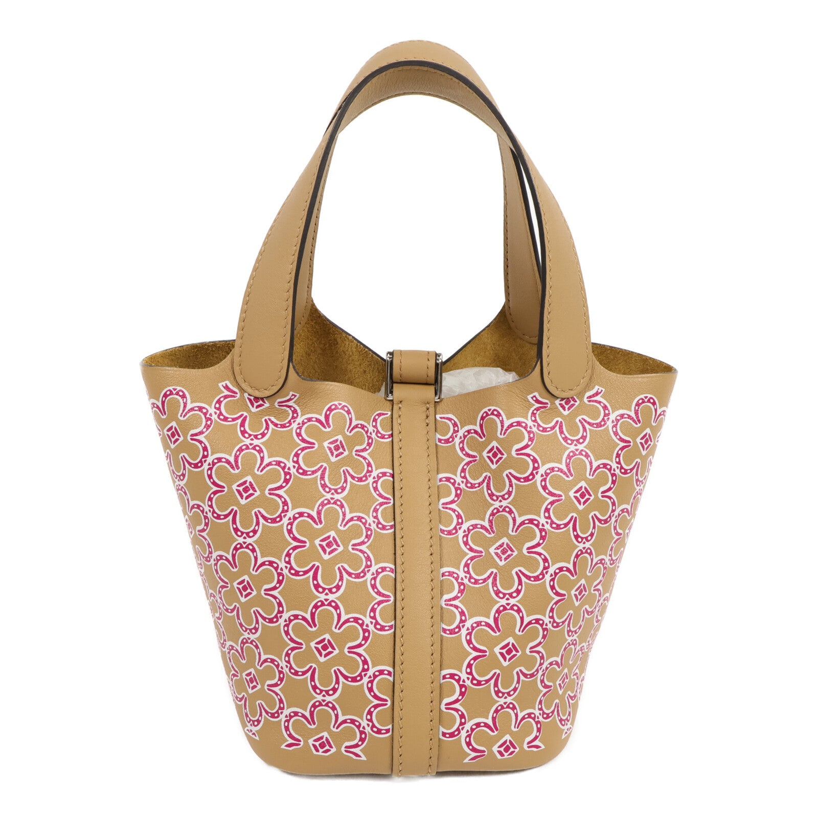 HERMES Swift皮革Picotin Micro Daisy 14手挽袋