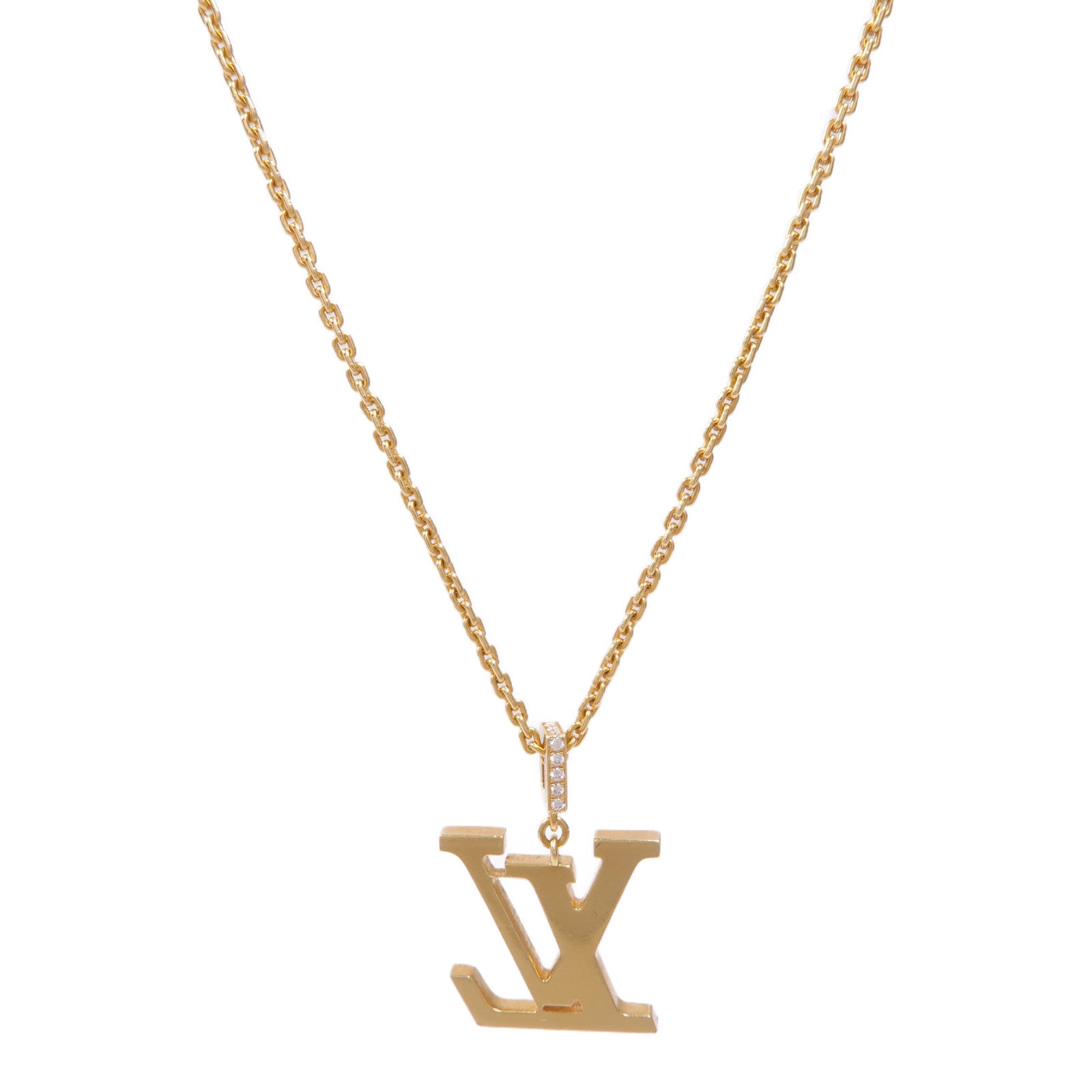 LOUIS VUITTON LV Idylle Blossom Necklace Q93849 18K Yellow Gold
