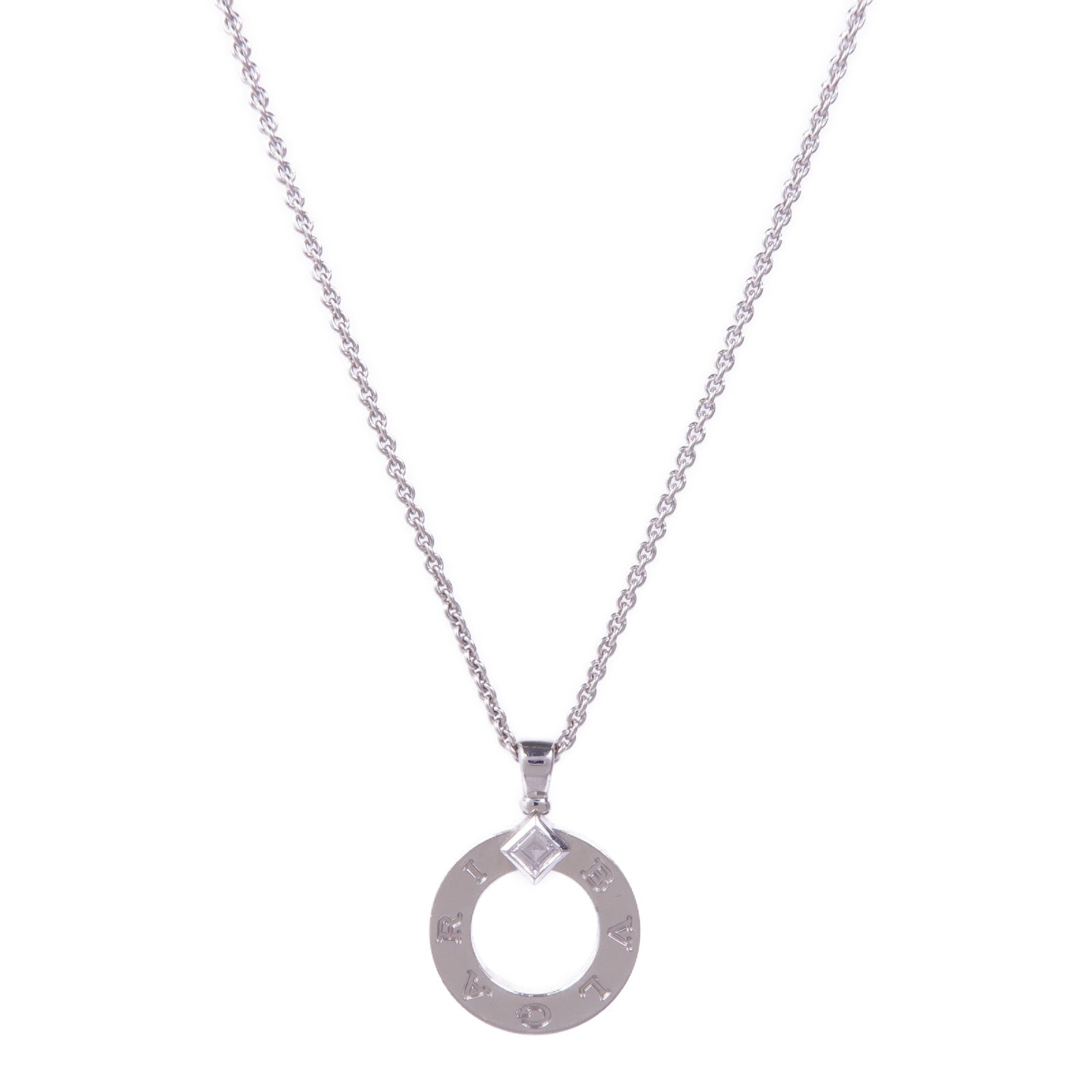 BVLGARI 18K白金Bvlgari Bvlgari Necklace鑽石項鍊