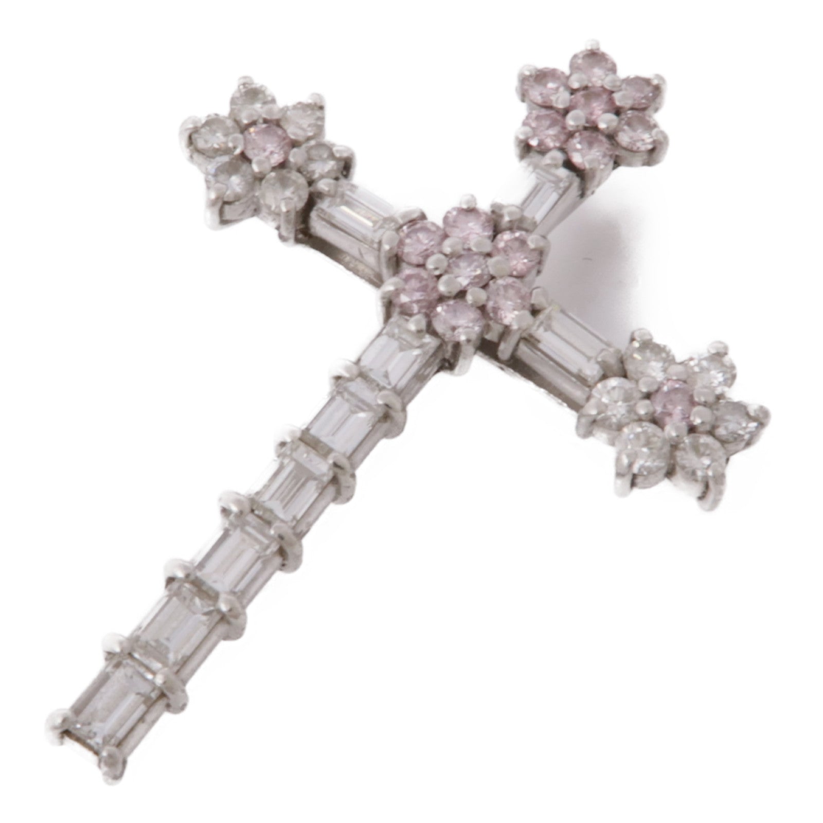 JEWELRY 【激減優惠】PT900鉑金Pink Diamond Top鑽石吊墜