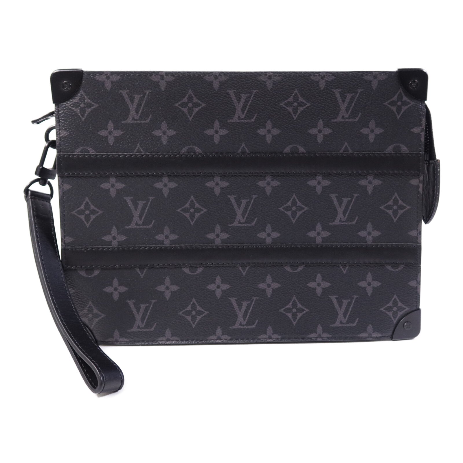 LOUIS VUITTON Monogram Eclipse Trunk Pochette手拿包