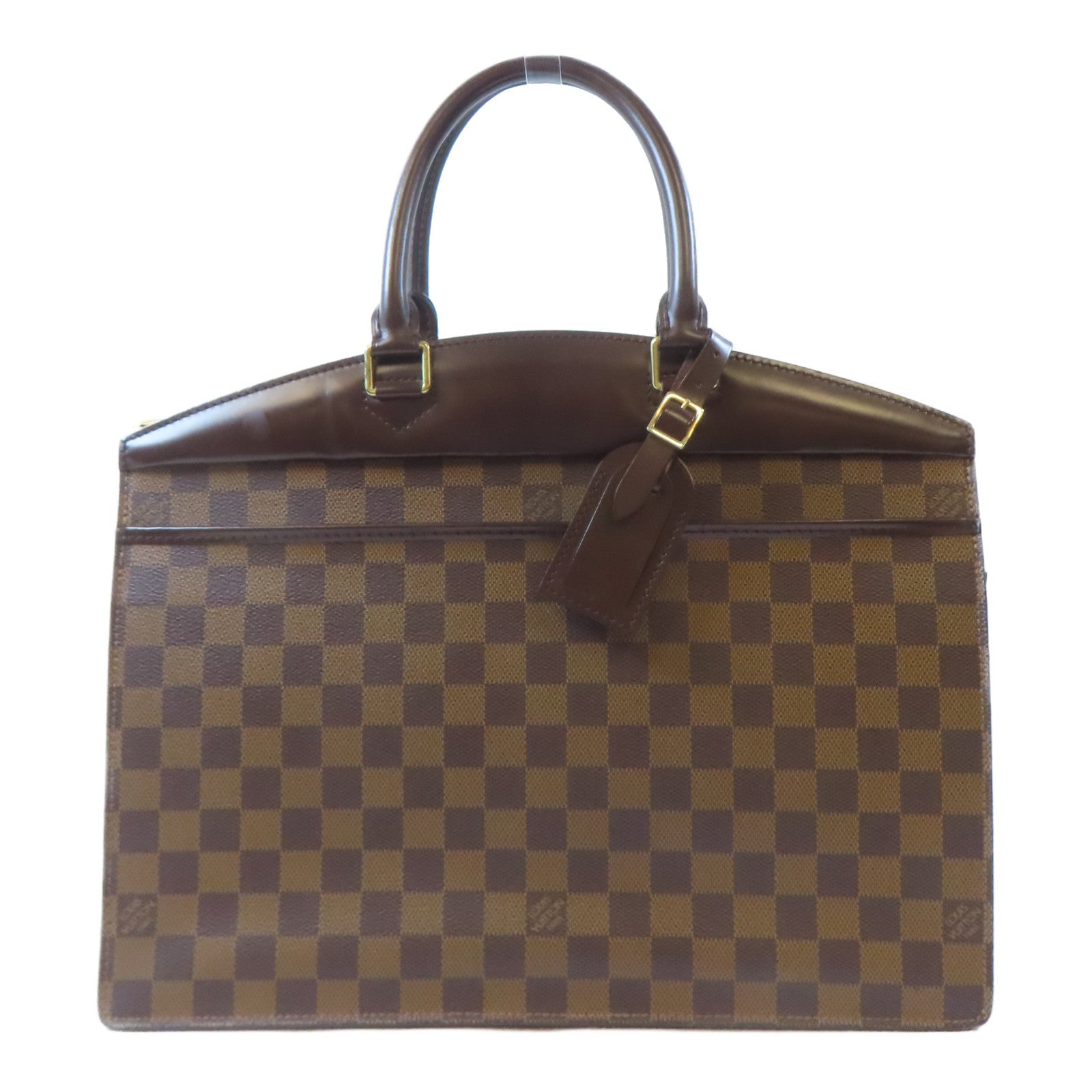 LOUIS VUITTON 【激減優惠】Damier Riviera金扣手挽袋啡色