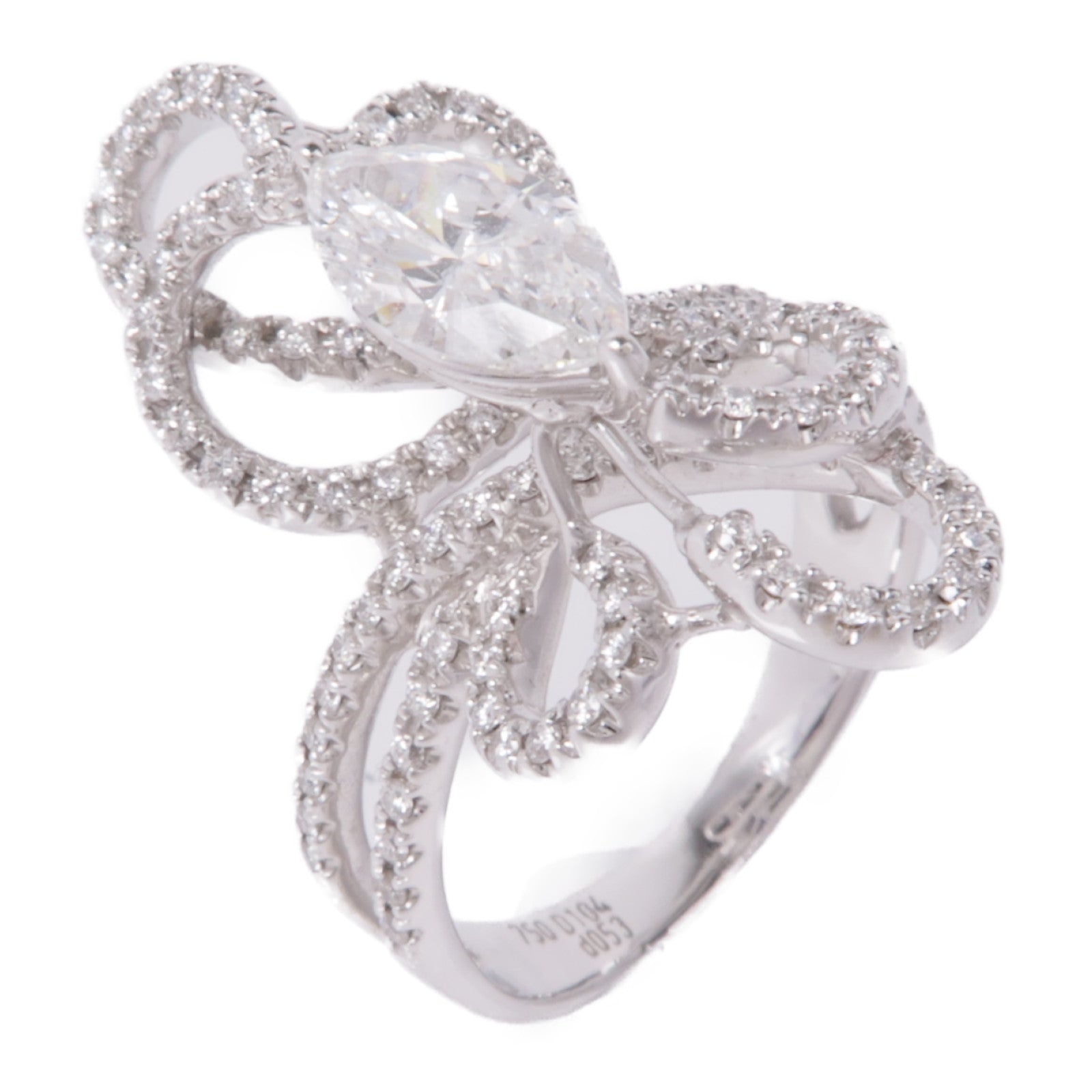 JEWELRY 18K白金Diamond Ring鑽石戒指US#7.75