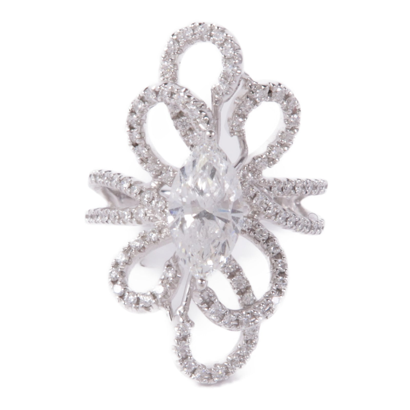 JEWELRY 18K白金Diamond Ring鑽石戒指US#7.75