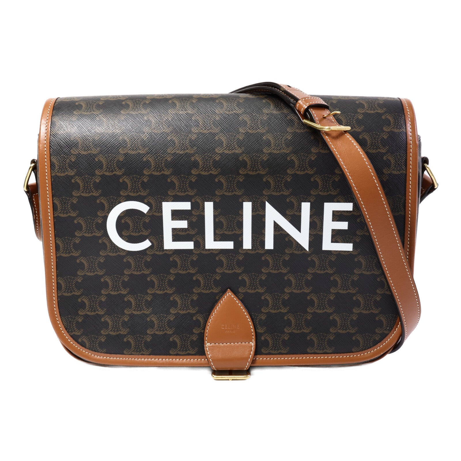 CELINE 塗層帆布Messenger Bag肩背袋