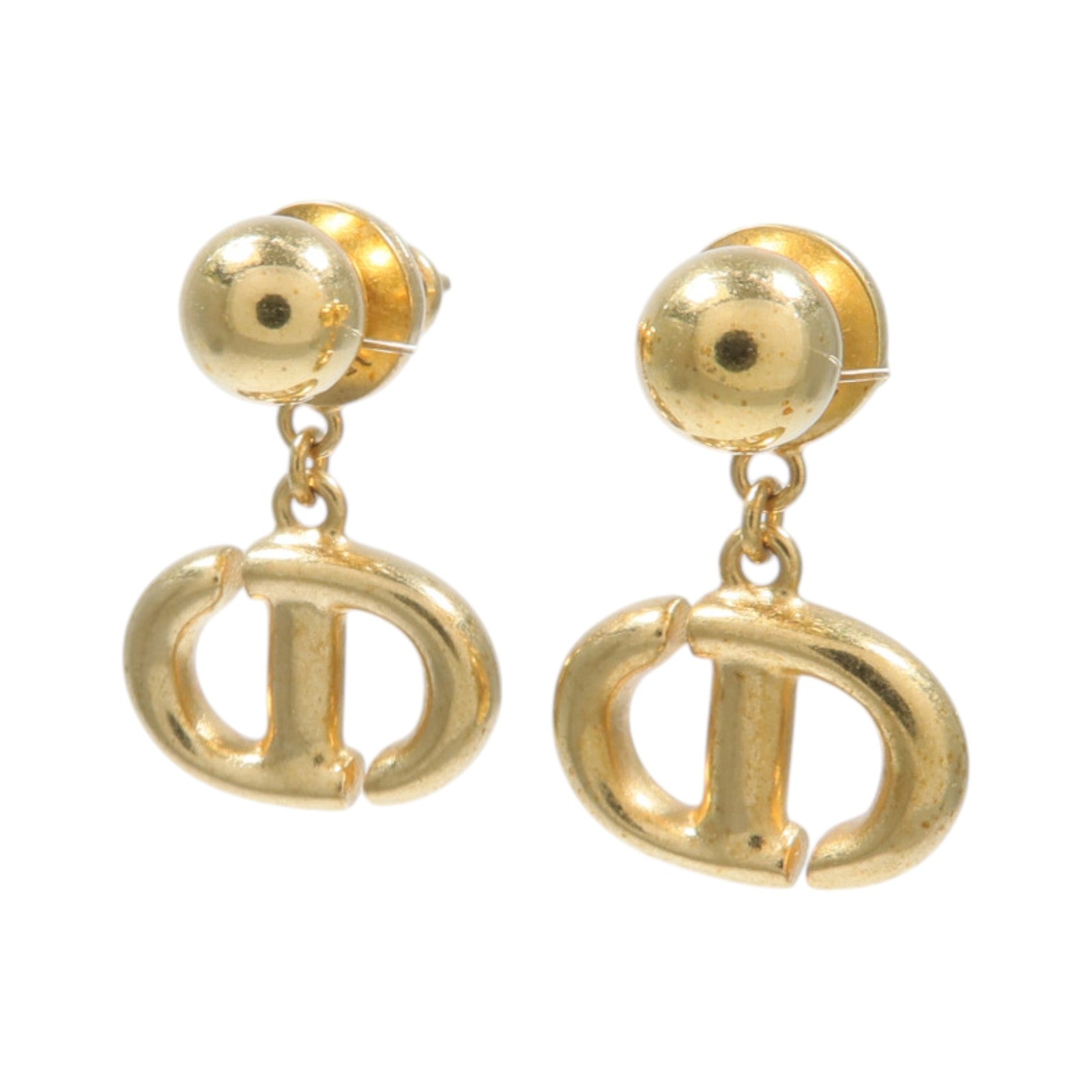 Dior 金屬CD Navy Earrings耳環