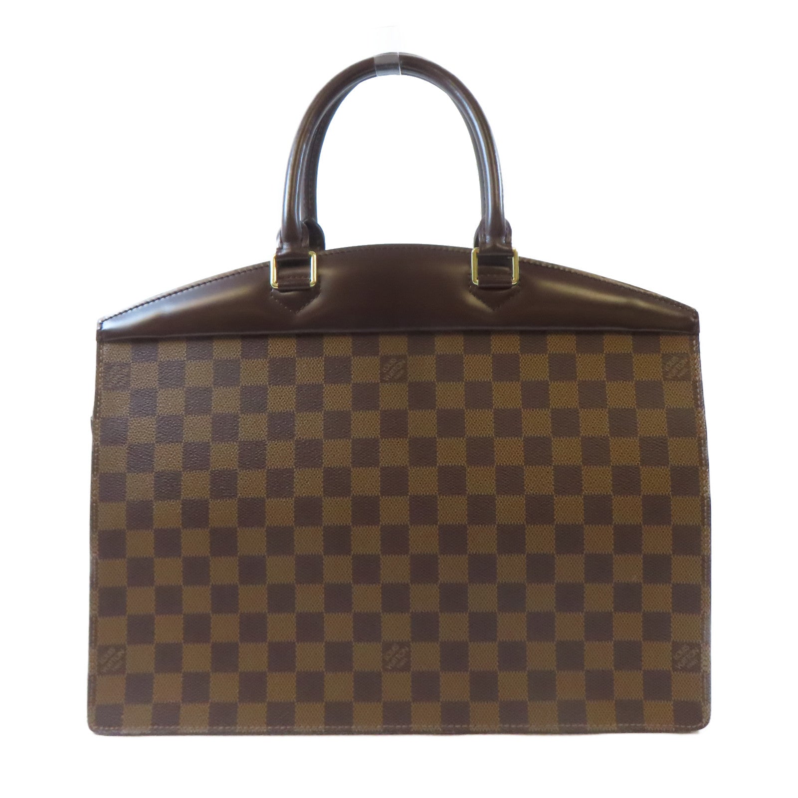LOUIS VUITTON 【激減優惠】Damier Riviera金扣手挽袋啡色