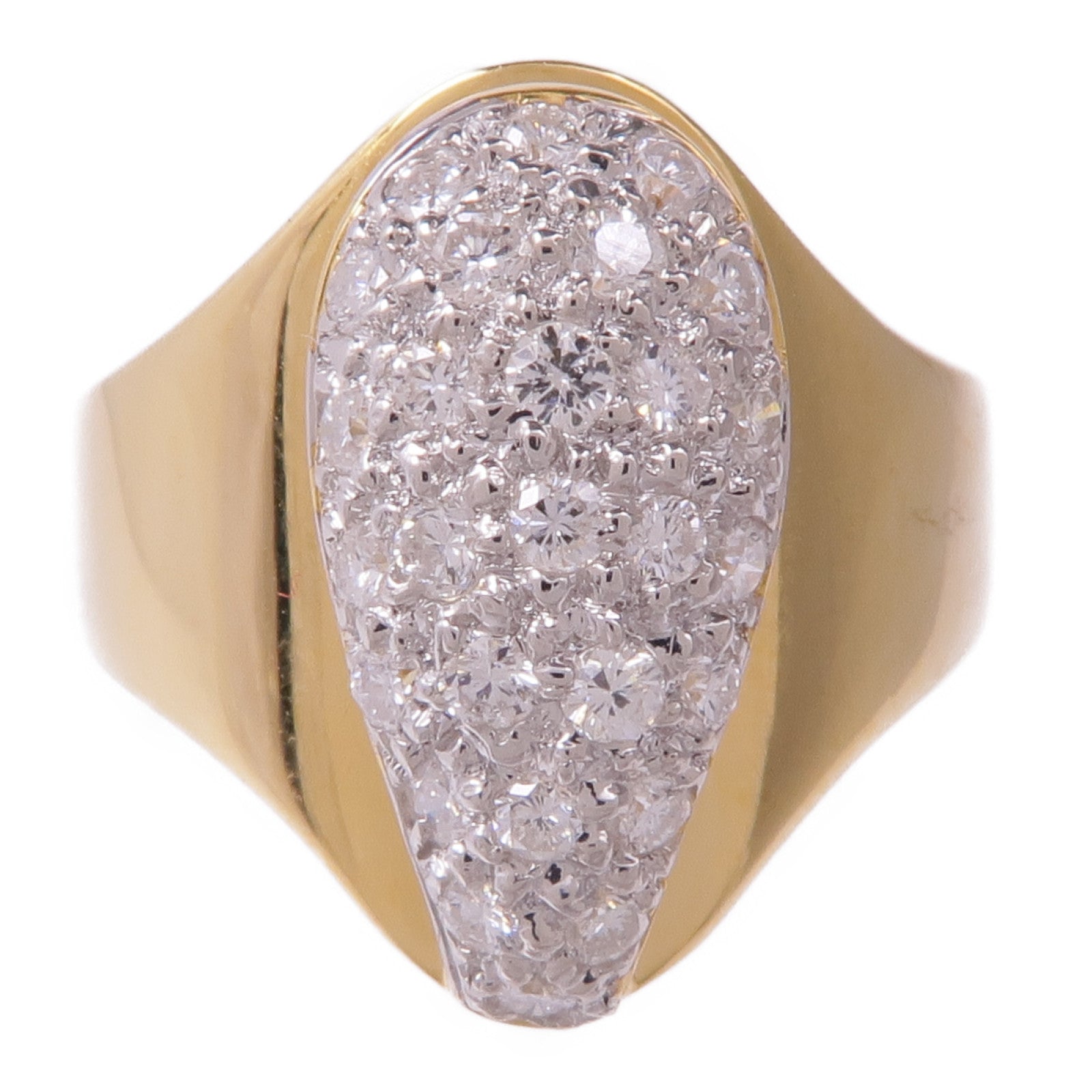 JEWELRY 18K黃金/白金Diamond Ring鑽石戒指US#6