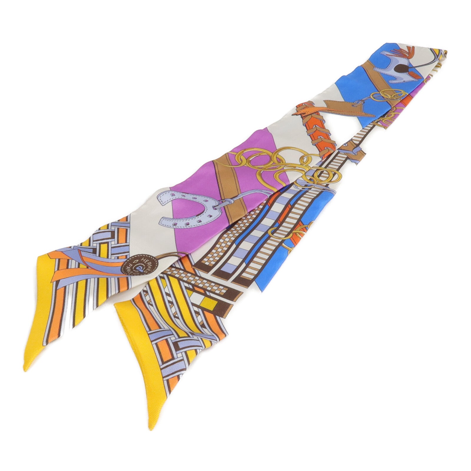 HERMES 絲質Twilly絲巾