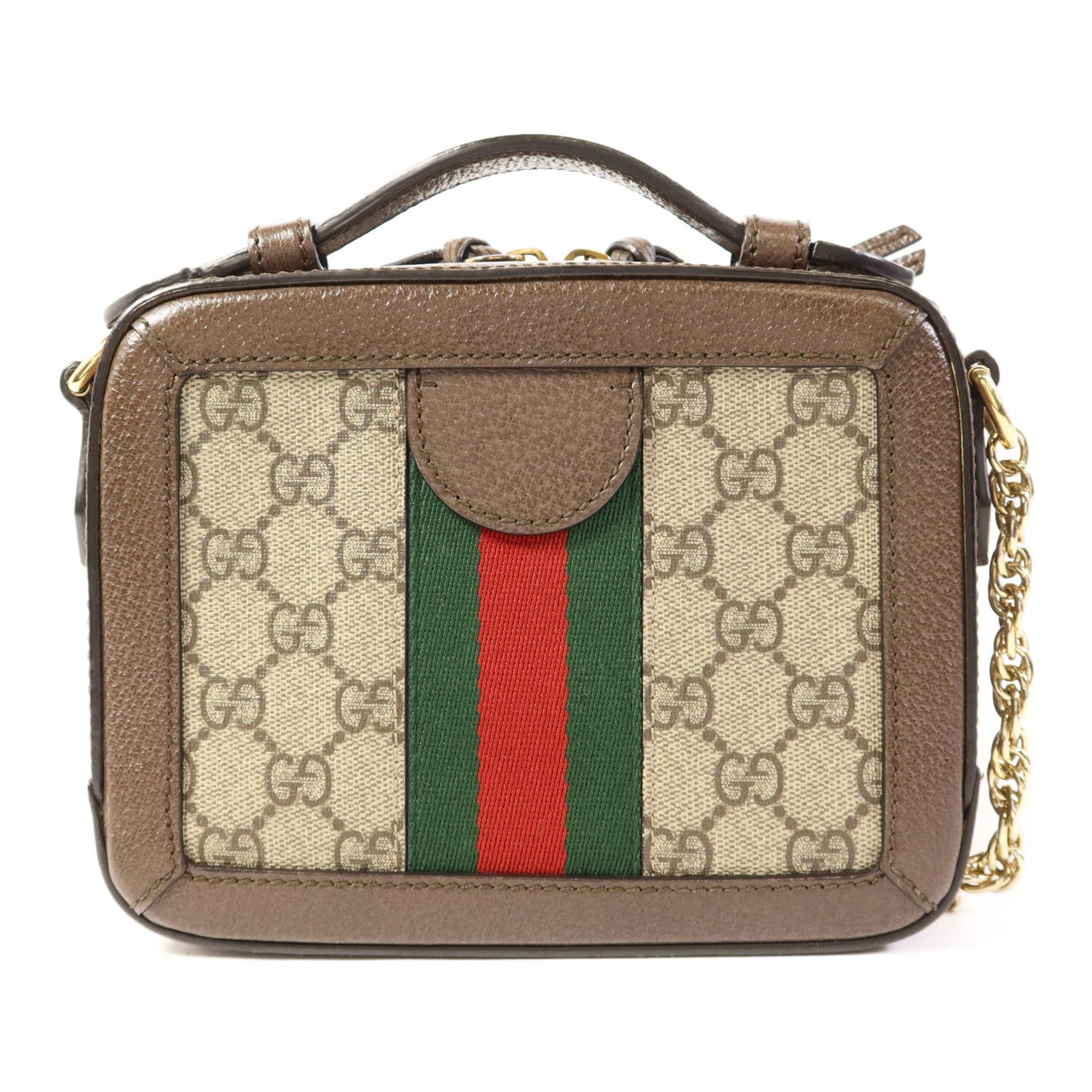 GUCCI 塗層帆布Ophidia GG Mini金扣手挽肩背兩用袋