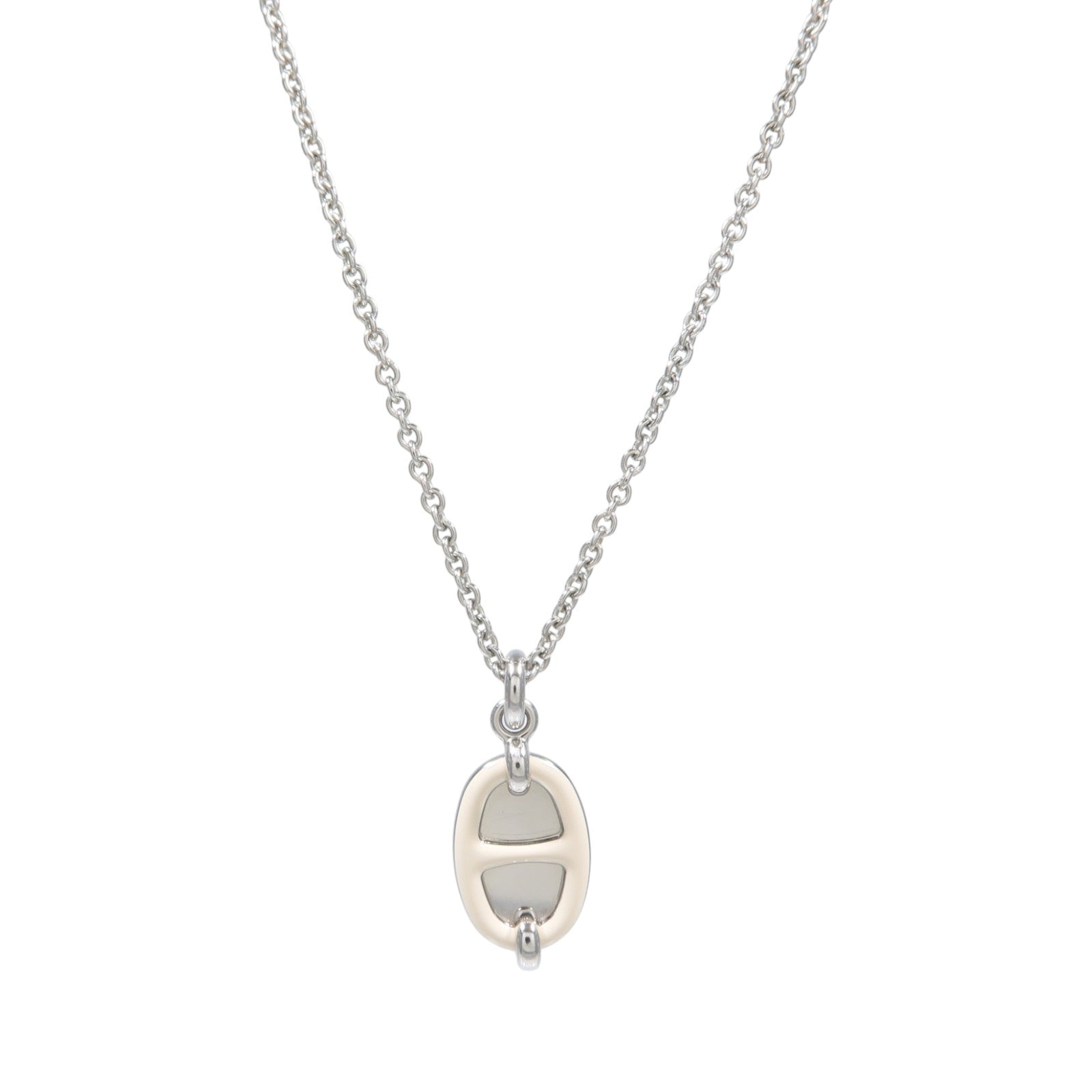 HERMES 金屬Mini Maillon Pendant項鍊