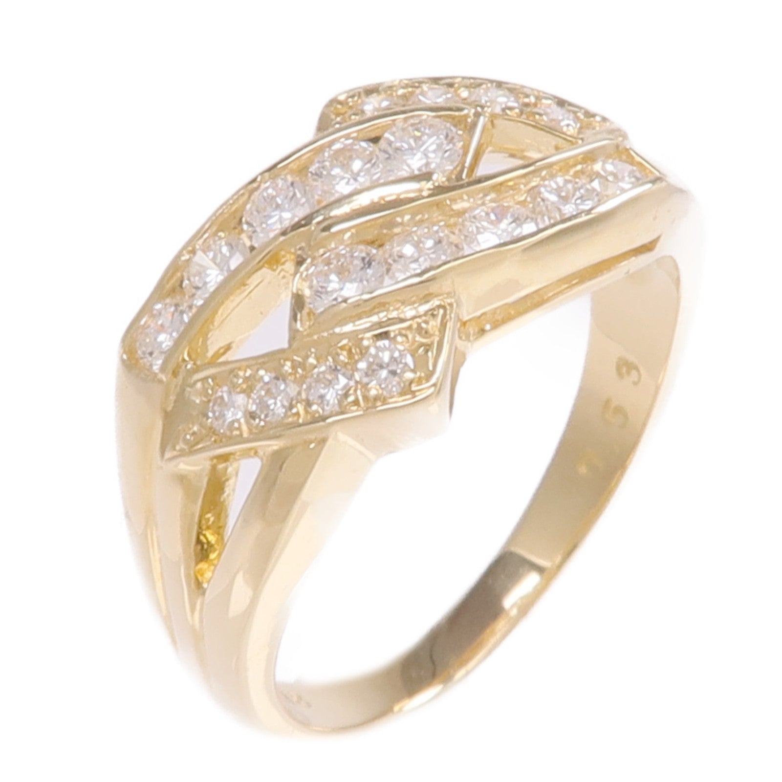 JEWELRY 18K黃金Diamond Ring鑽石戒指US#6.5