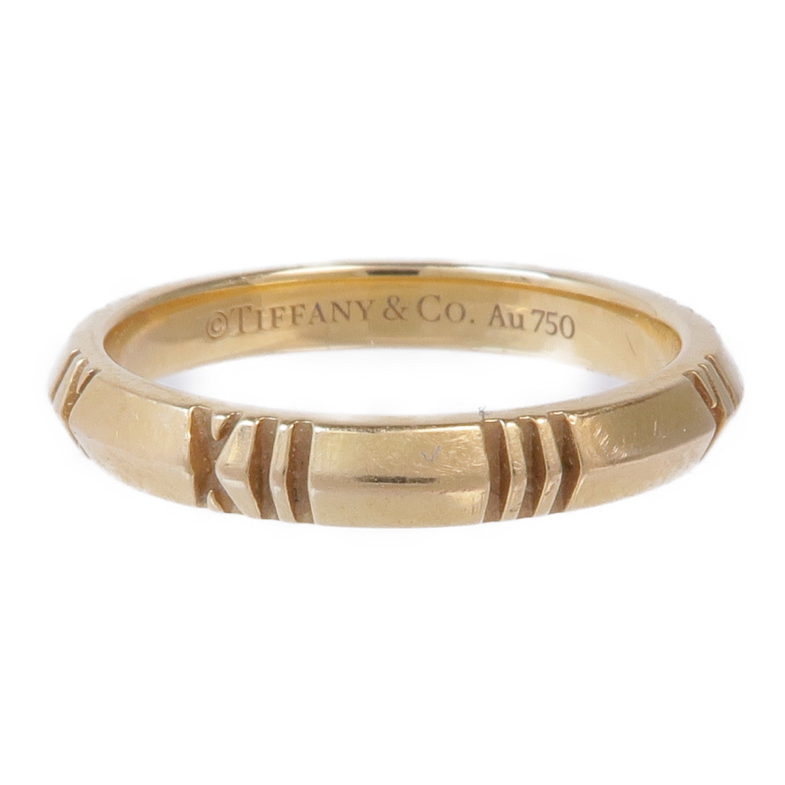 TIFFANY&CO 【激減優惠】18K玫瑰金Atlas X Closed Narrow戒指US#7