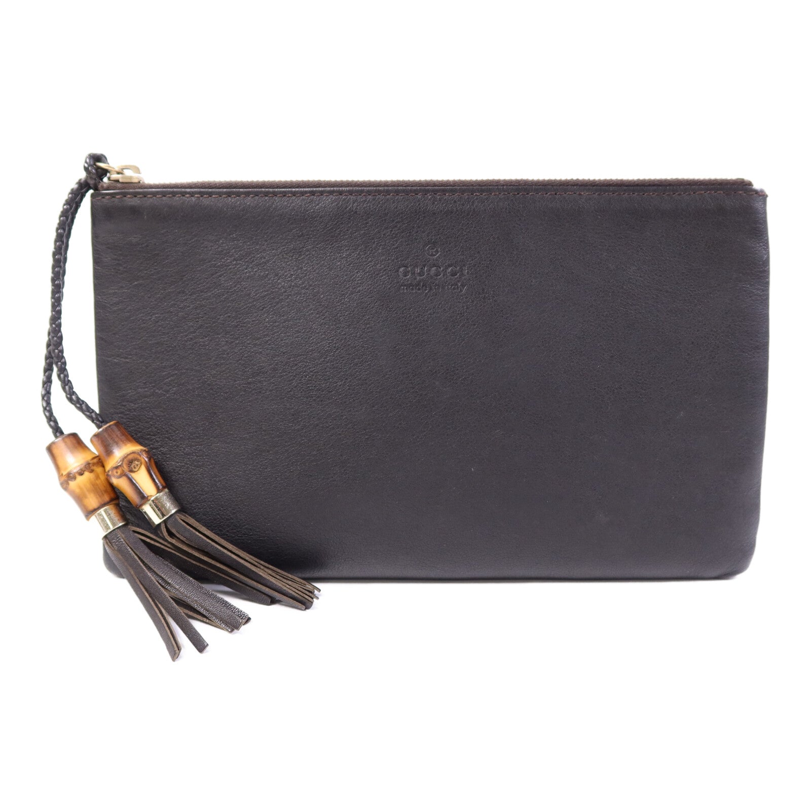 GUCCI 牛皮皮革Clutch Bag金扣手拿包