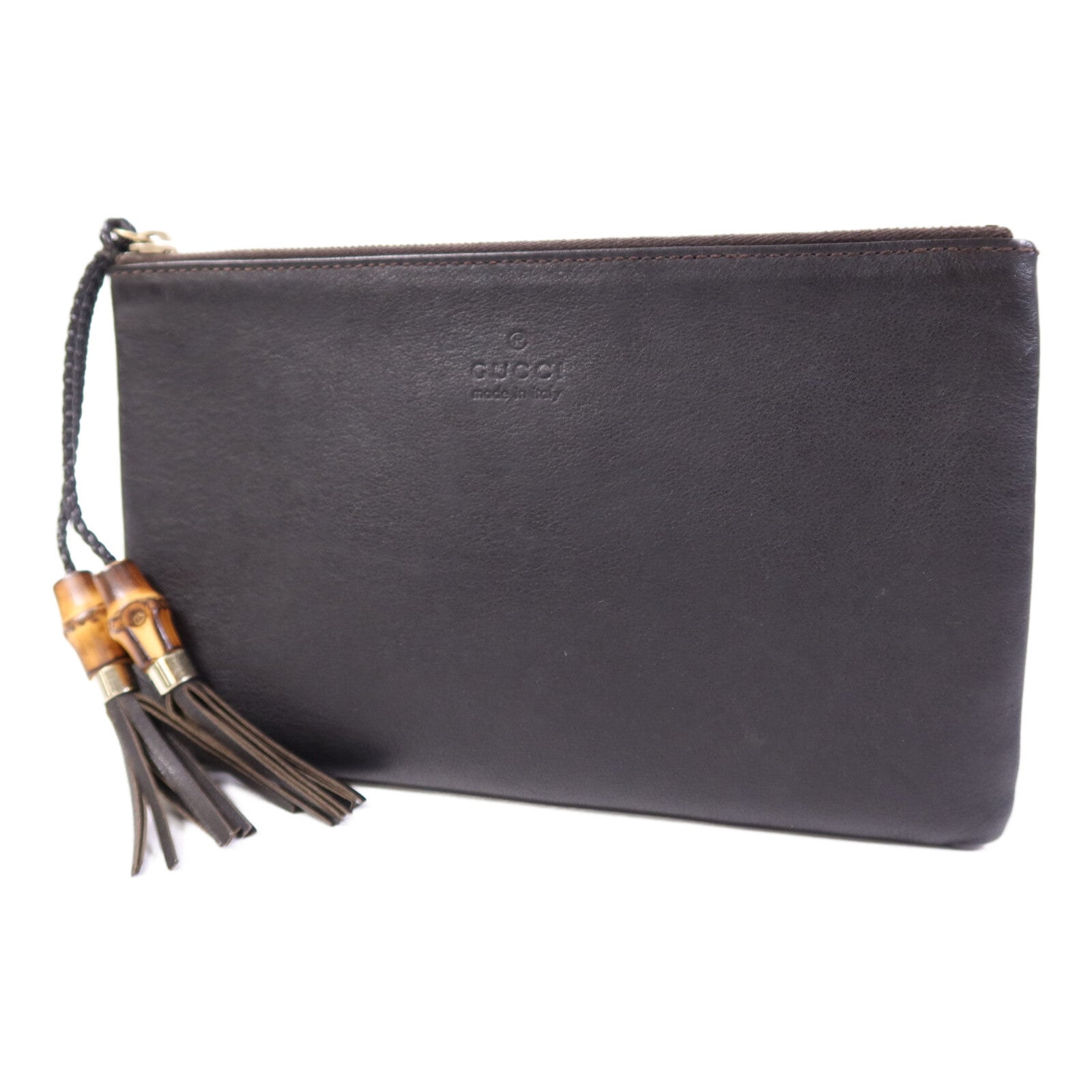 GUCCI 牛皮皮革Clutch Bag金扣手拿包