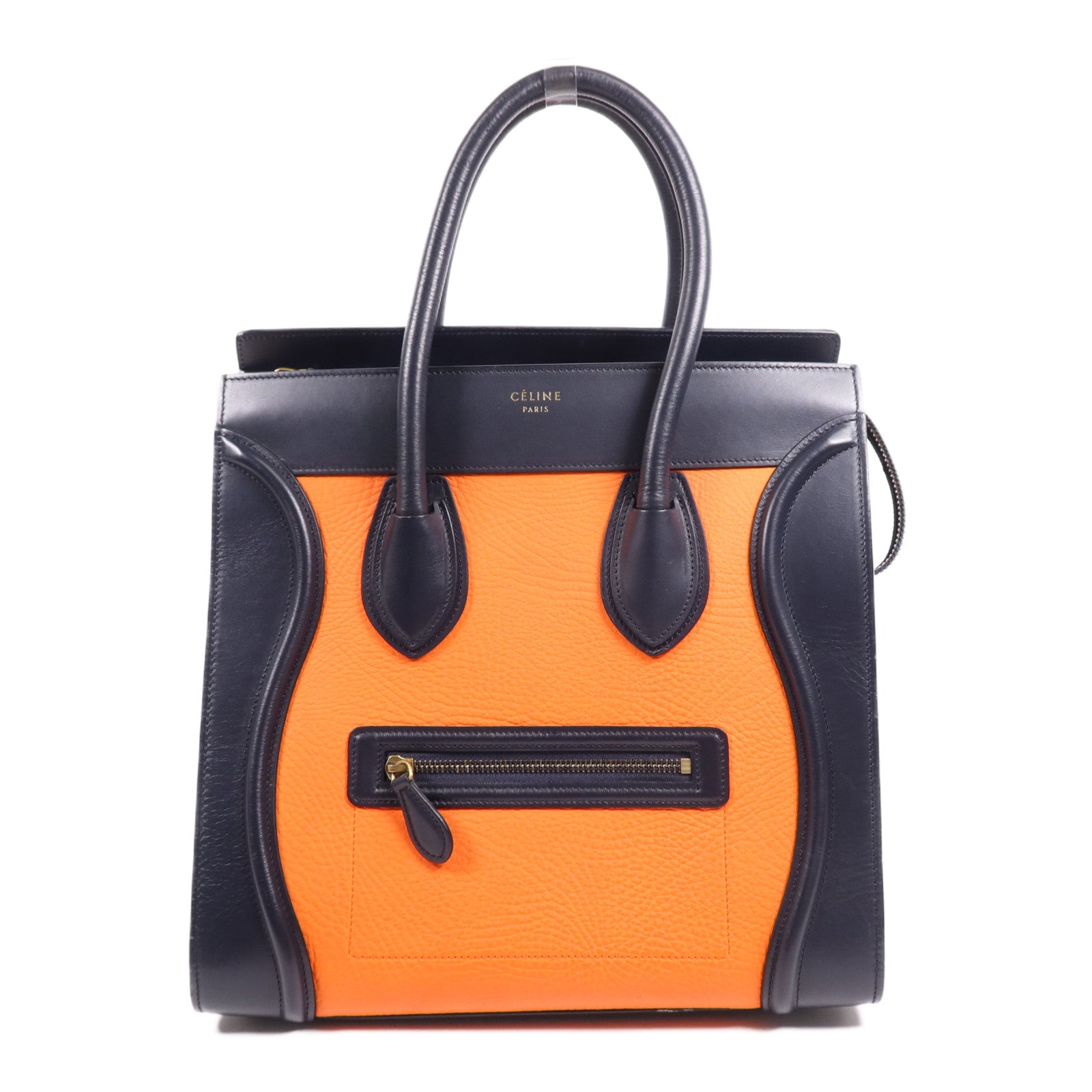 CELINE 牛皮皮革Mini Luggage手挽袋