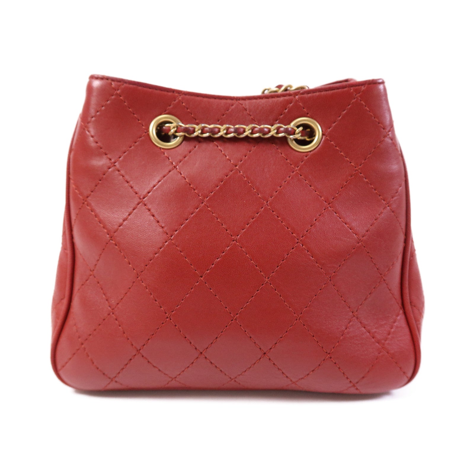 CHANEL 牛皮皮革Egyptian Amulet金扣鏈帶肩背袋