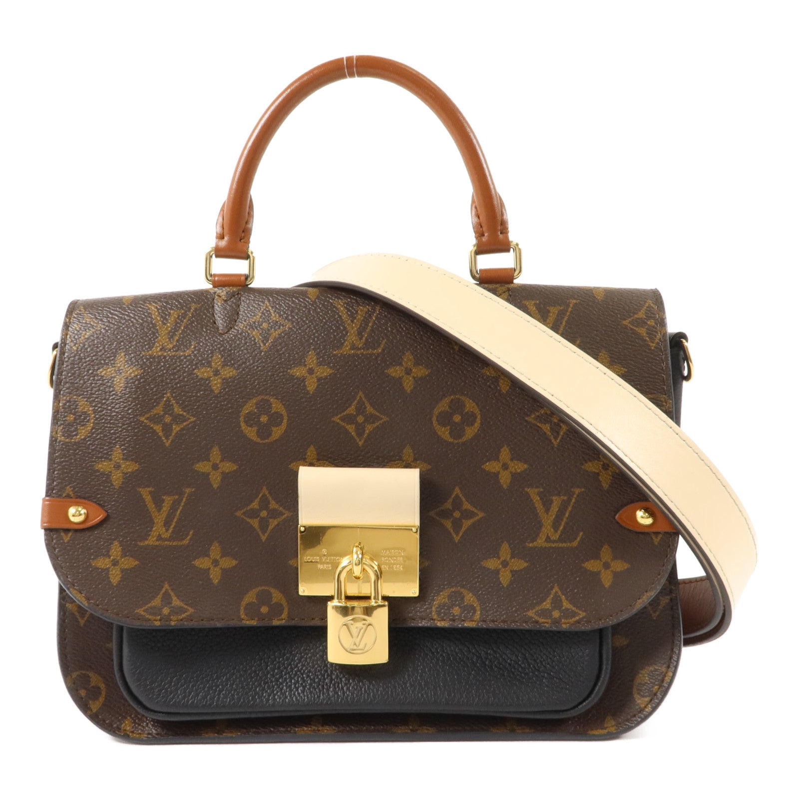 LOUIS VUITTON Monogram Vanguard金扣手挽肩背兩用袋