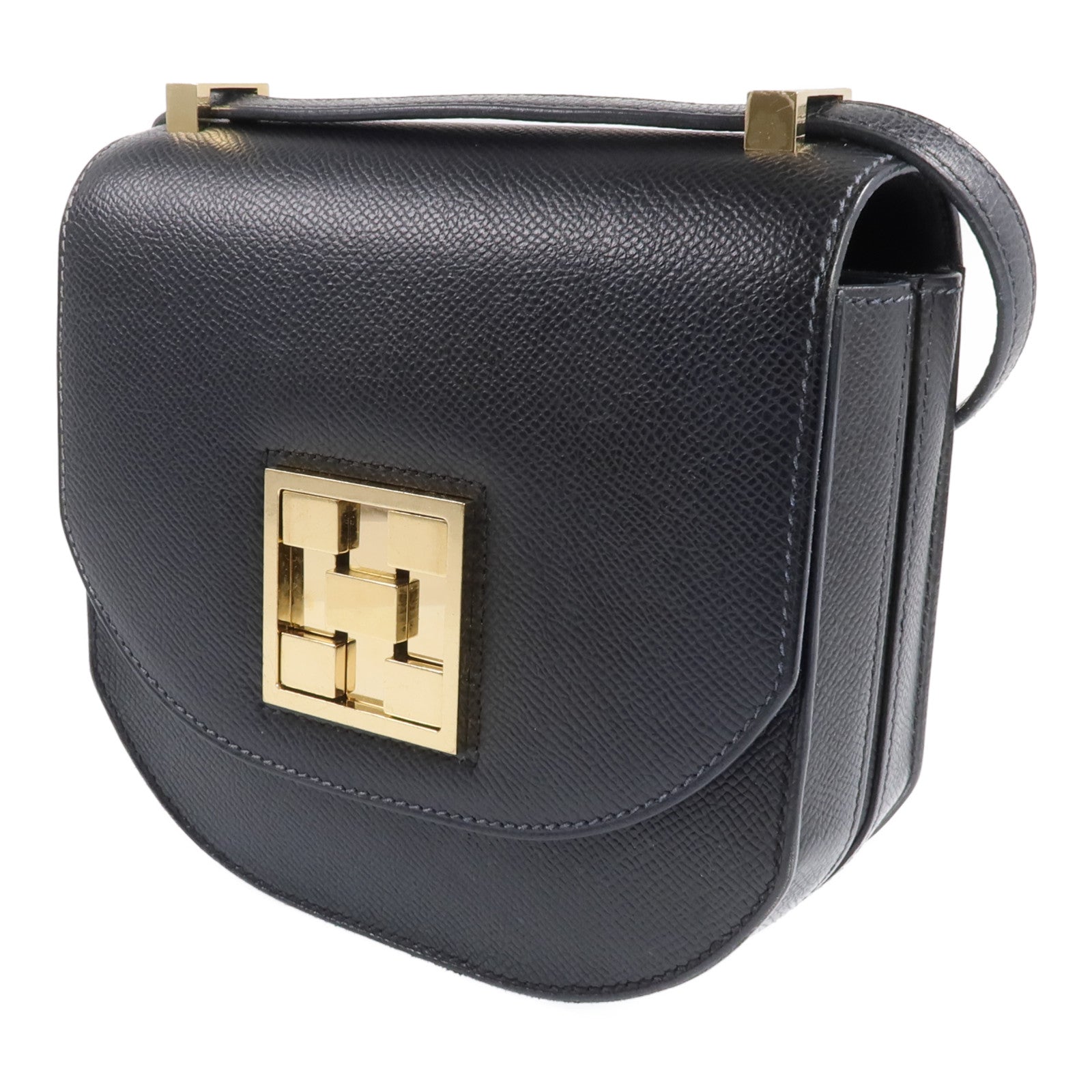 HERMES 【激減優惠】Epsom Mosaique au 24 Mini金扣肩背袋