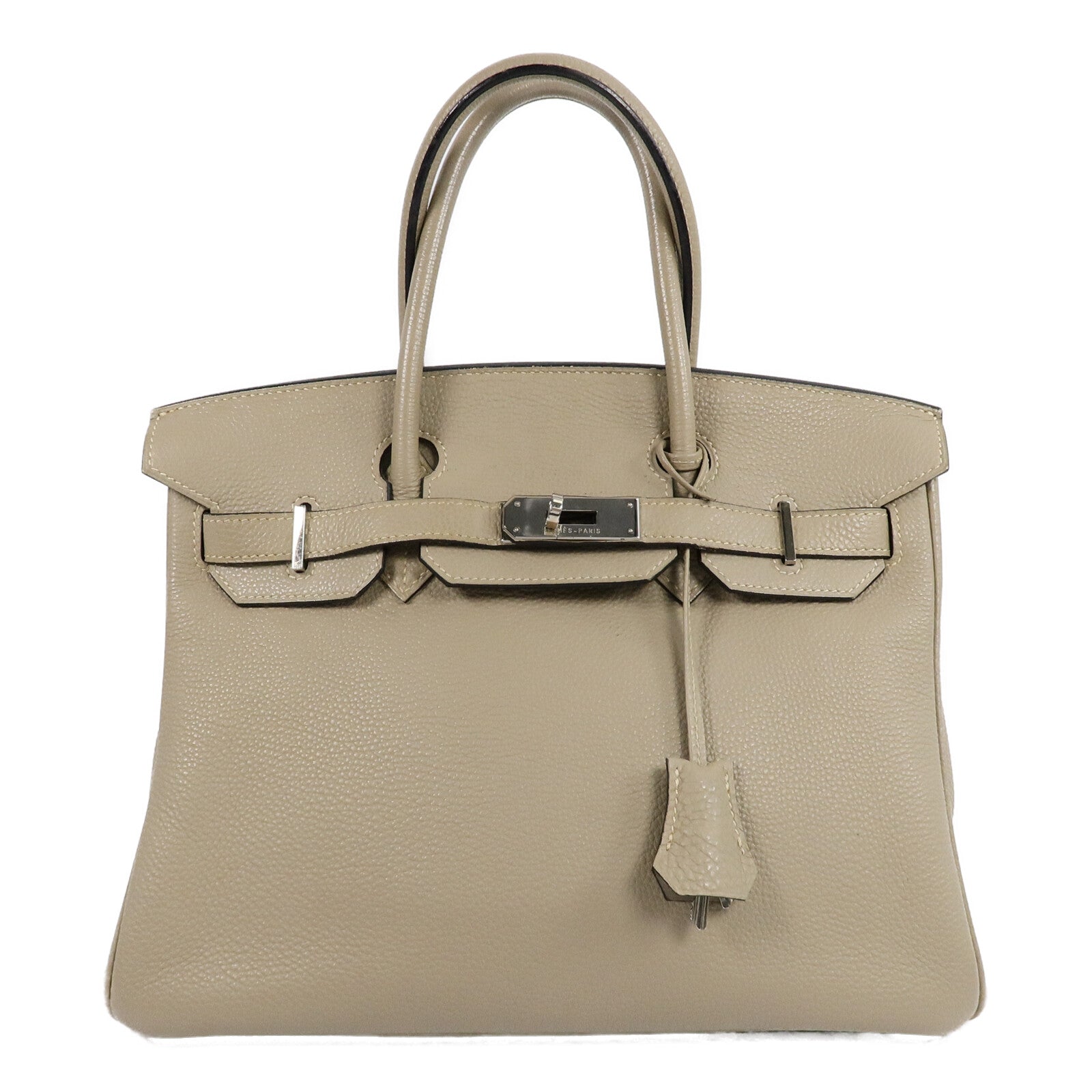 HERMES Togo皮革Birkin 30手挽袋Gris Tourterelle
