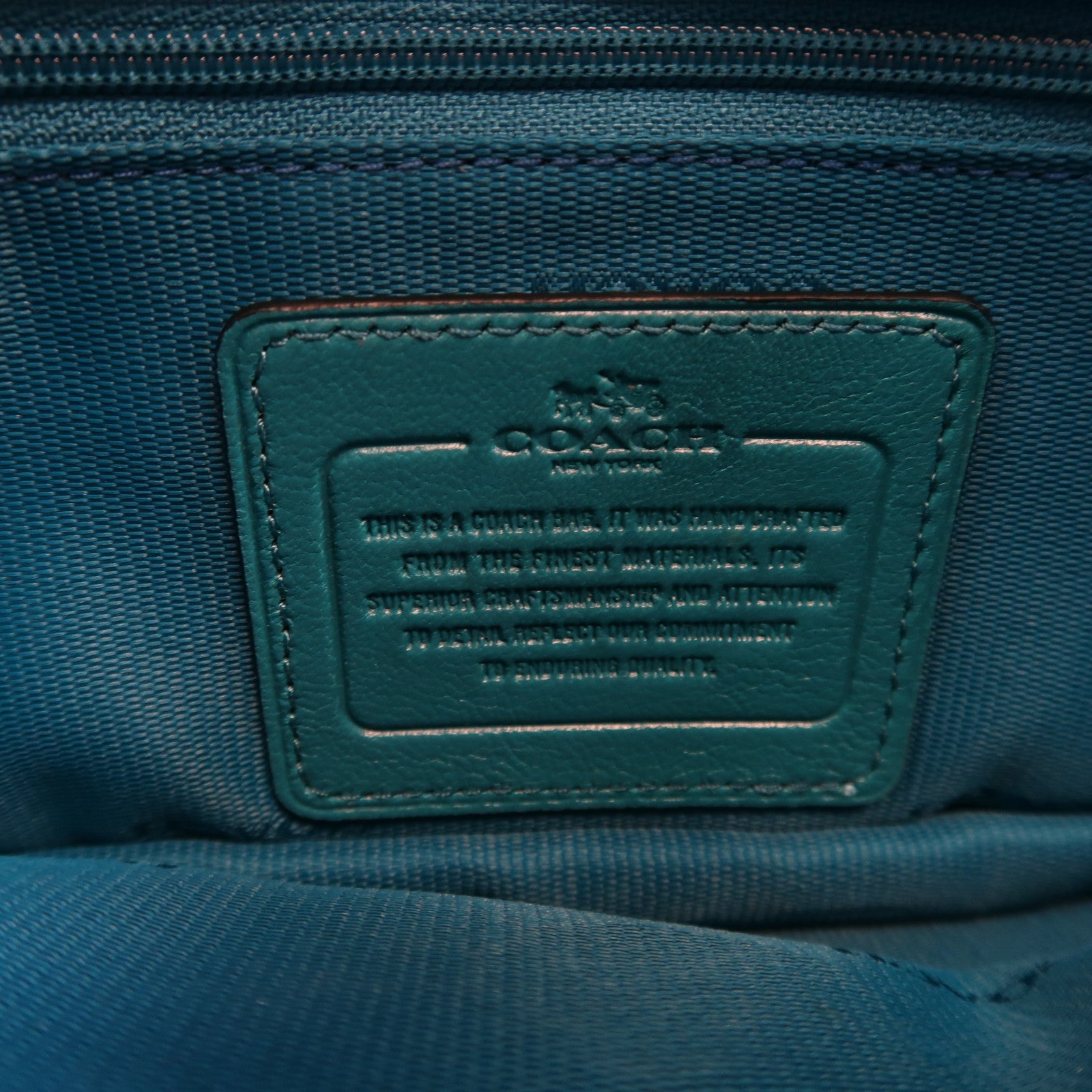 COACH 牛皮皮革Shoulder Bag銀扣肩背袋