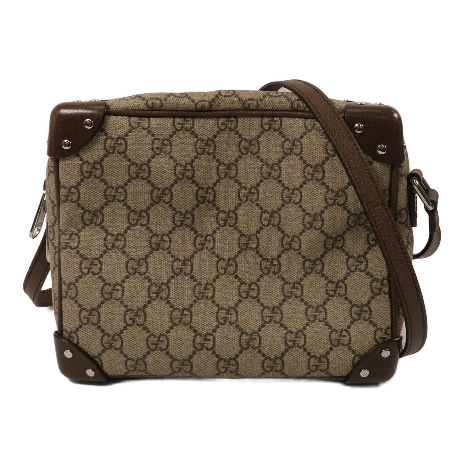 GUCCI 塗層帆布GG Supreme Soft Trunk肩背袋