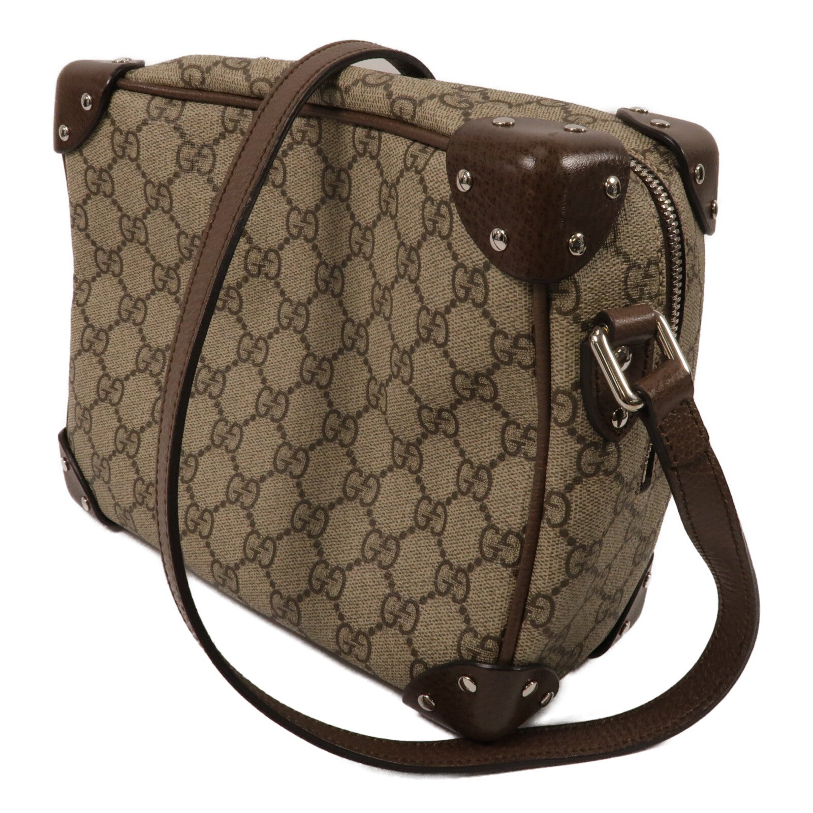 GUCCI 塗層帆布GG Supreme Soft Trunk肩背袋
