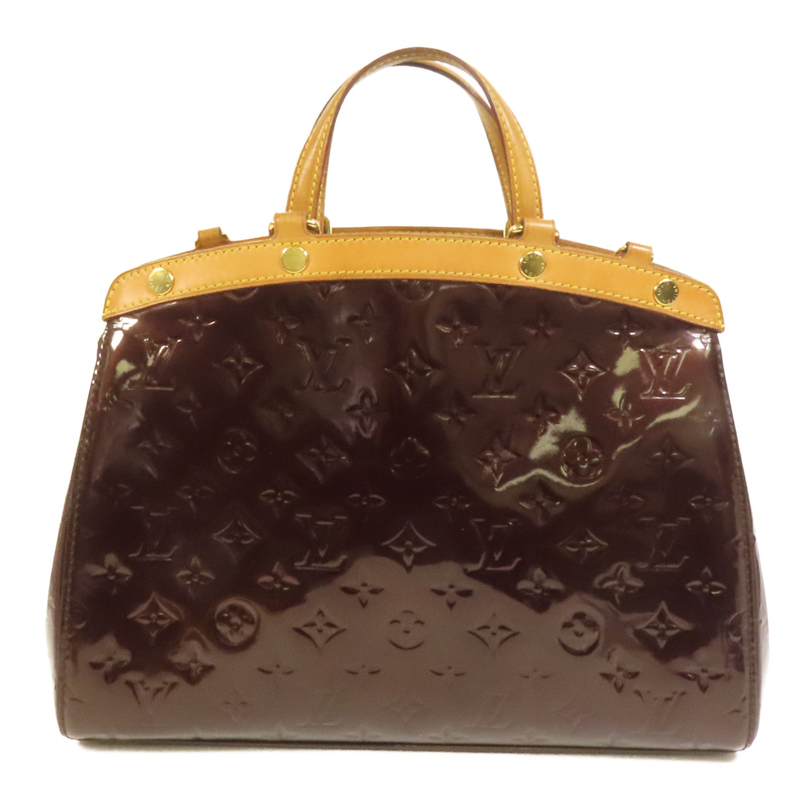 LOUIS VUITTON Monogram Vernis Brea GM金扣手挽肩背兩用袋